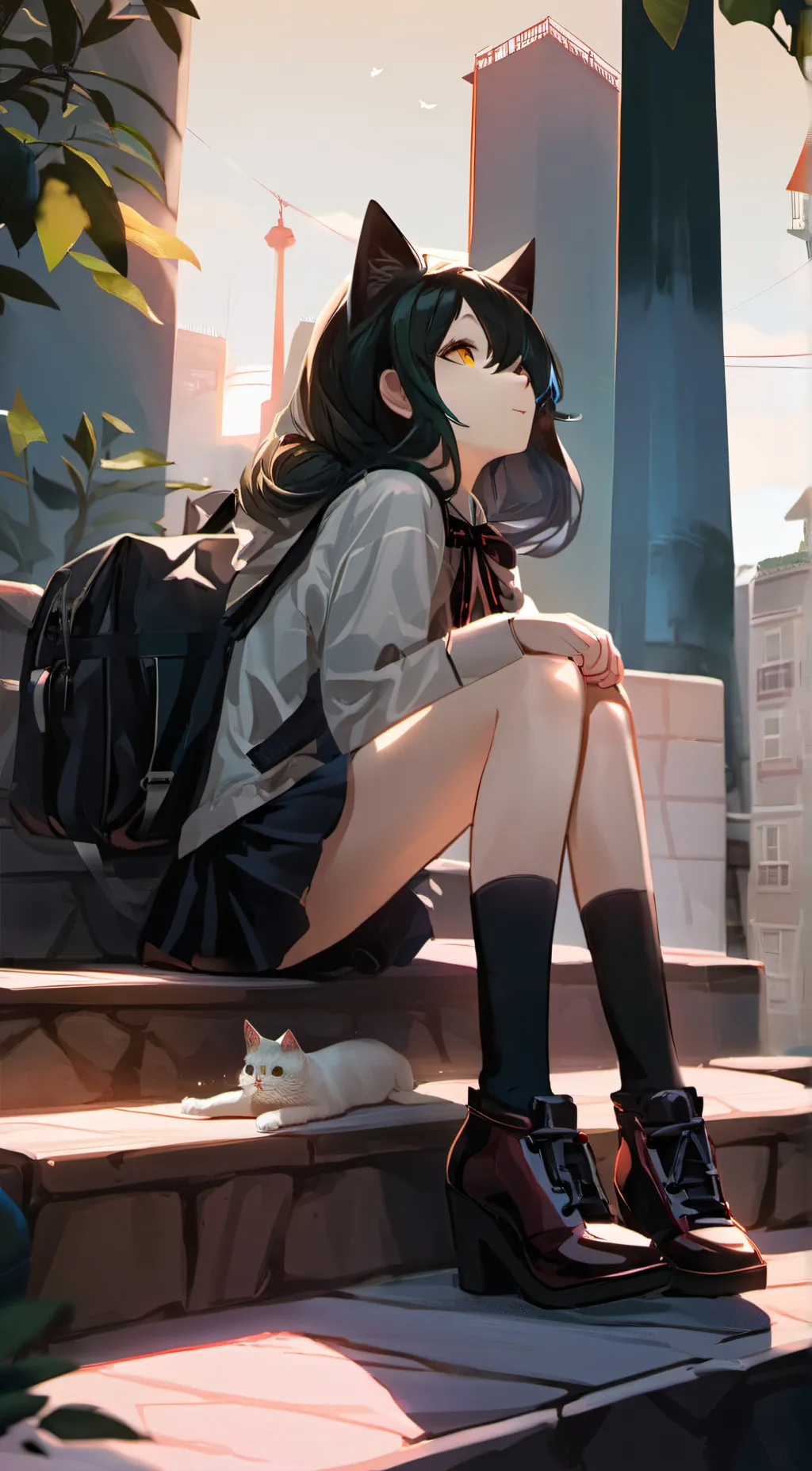 ai character: ice background