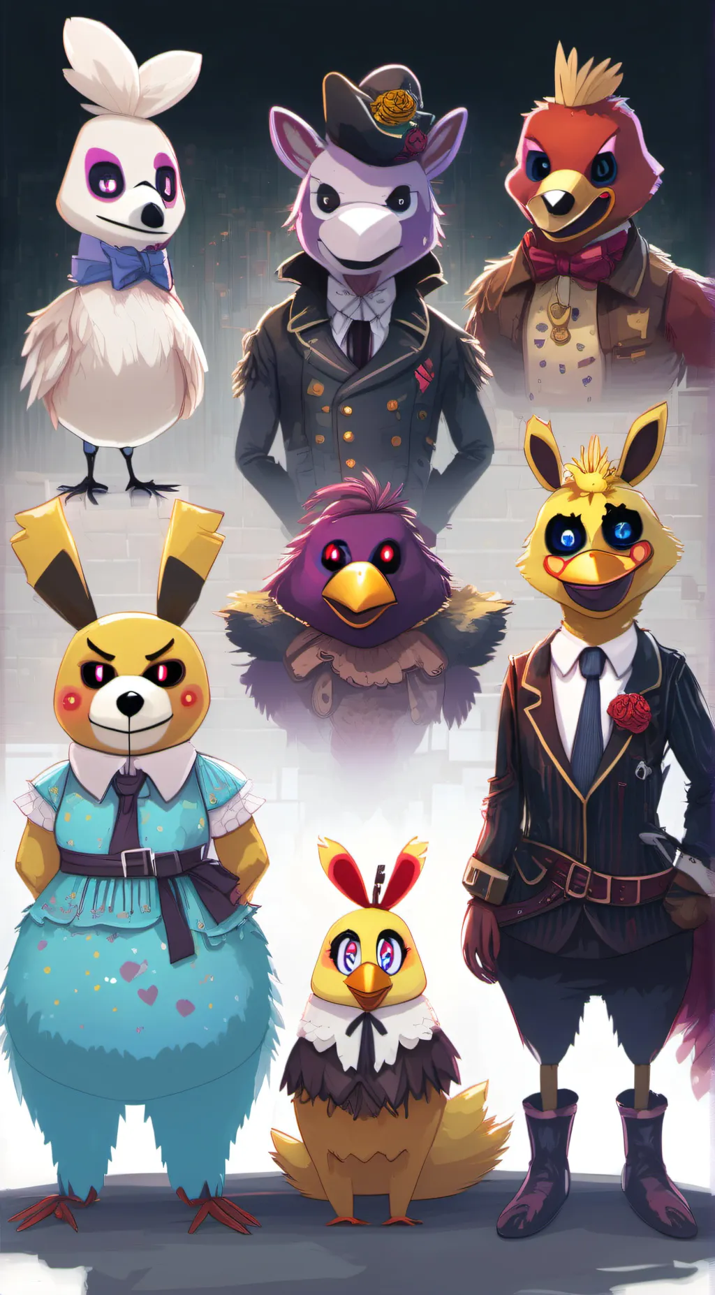 ai character: chica the Chicken background