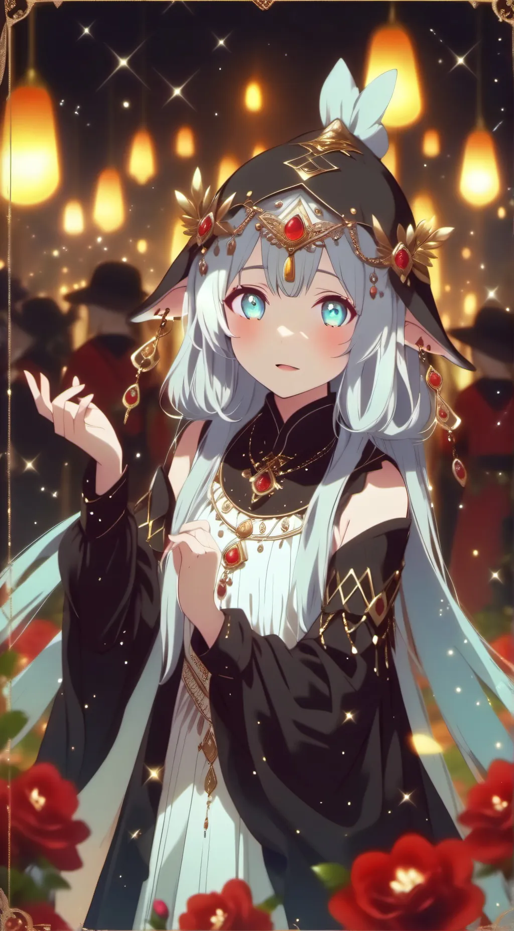 ai character: Marianne  background