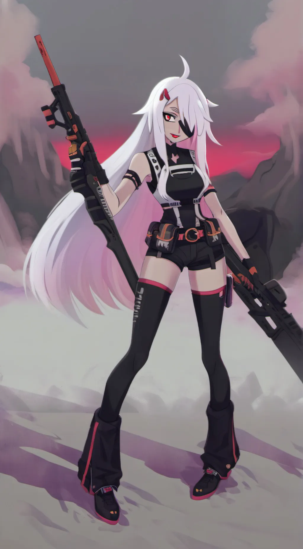 ai character: Vaggie  background