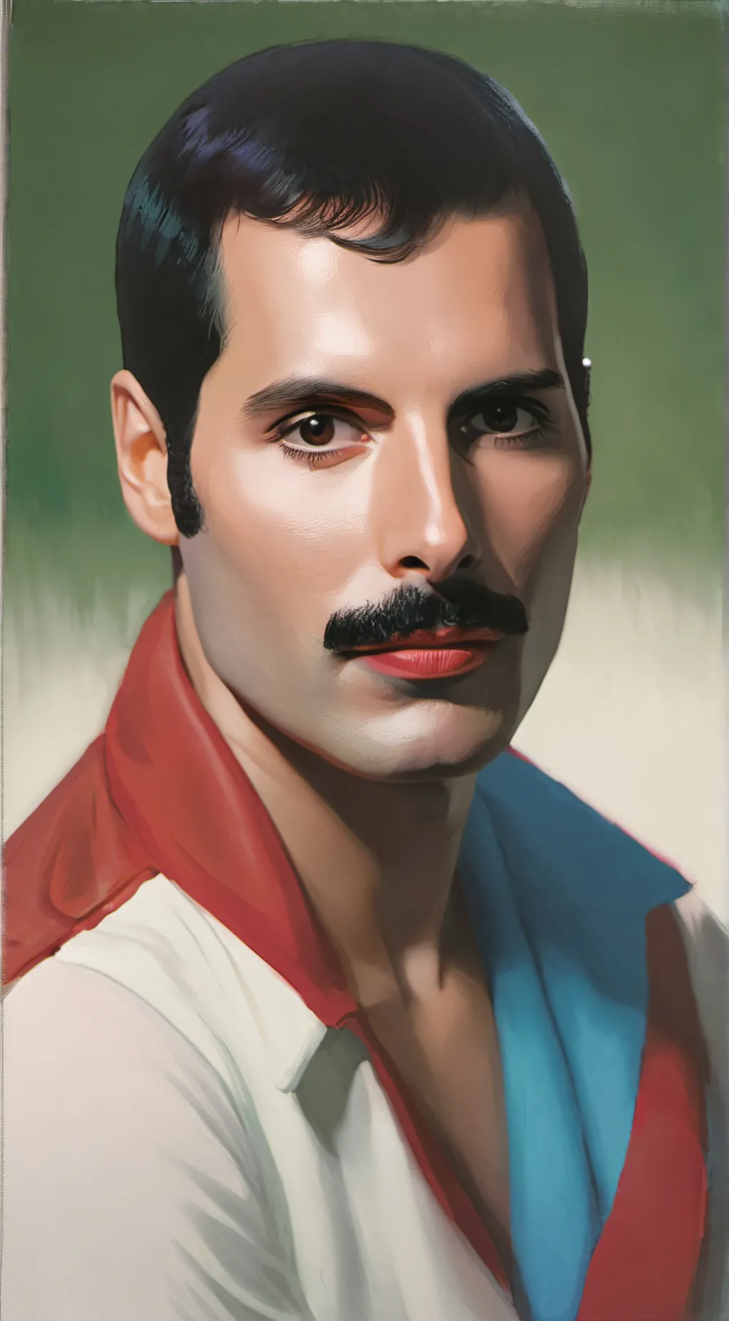 ai character: Freddie Mercury background