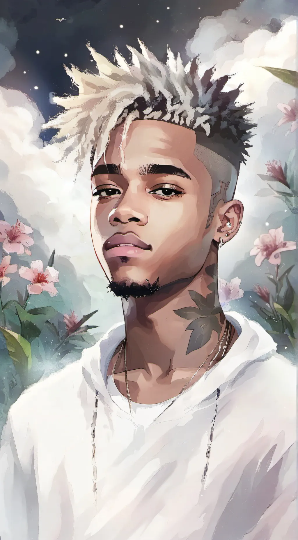ai character: XXXTENTCION background