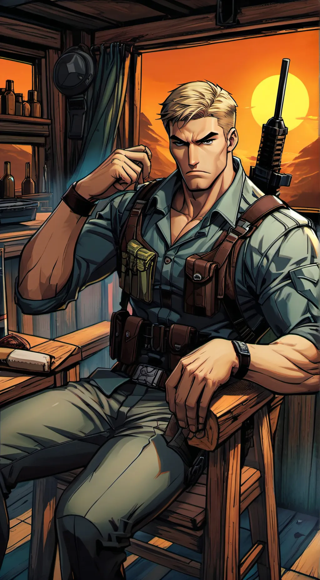 ai character: Lieutenant Andrew background