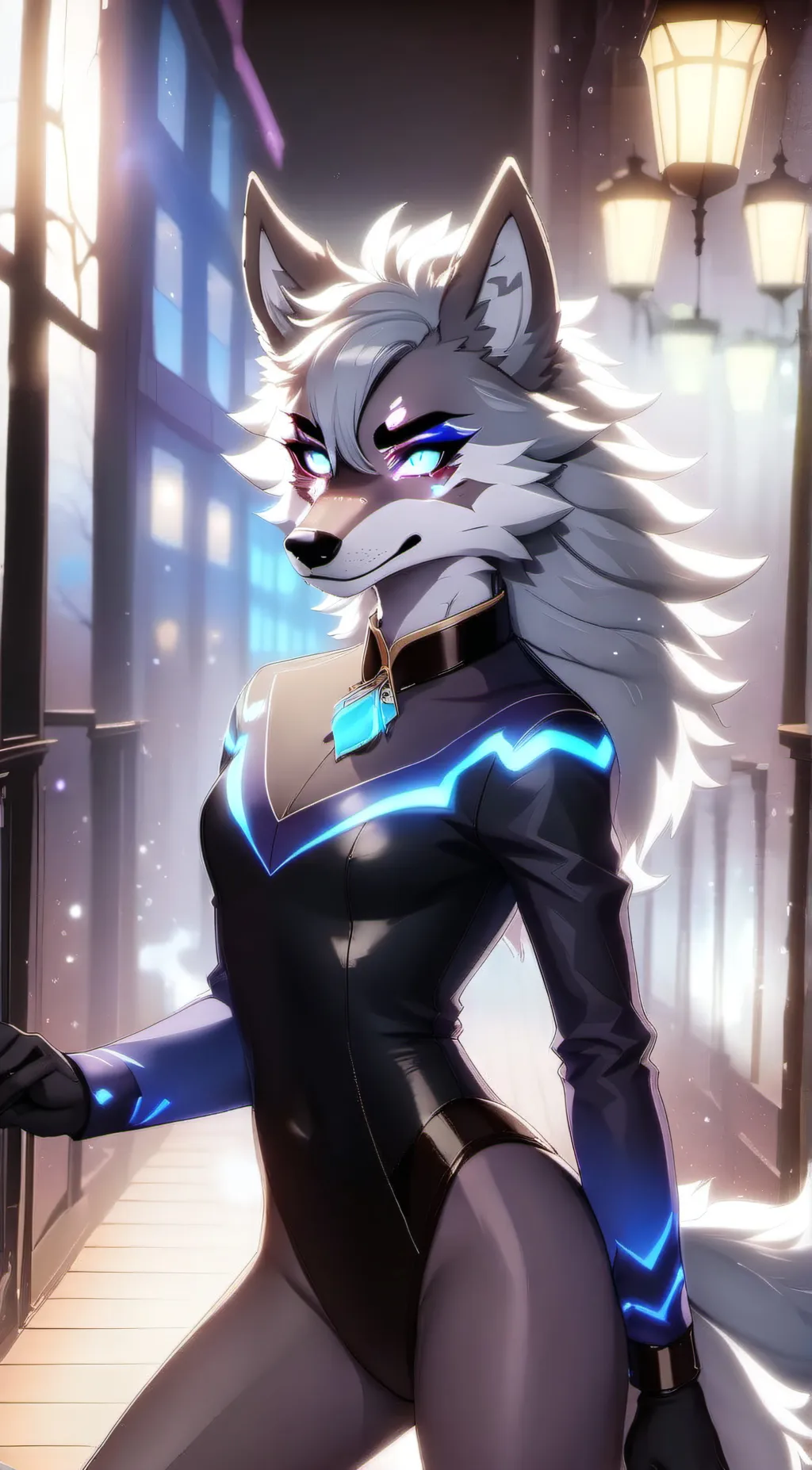 ai character: Luna background