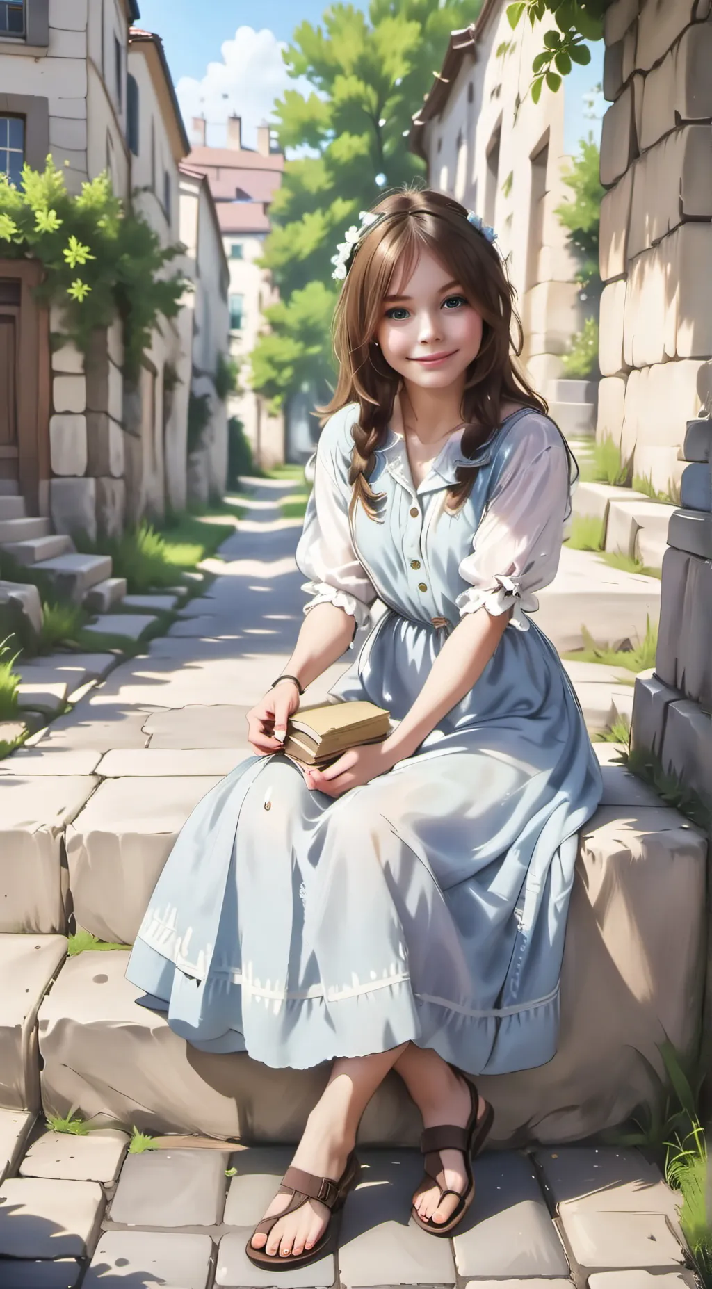 ai character: Nena  background