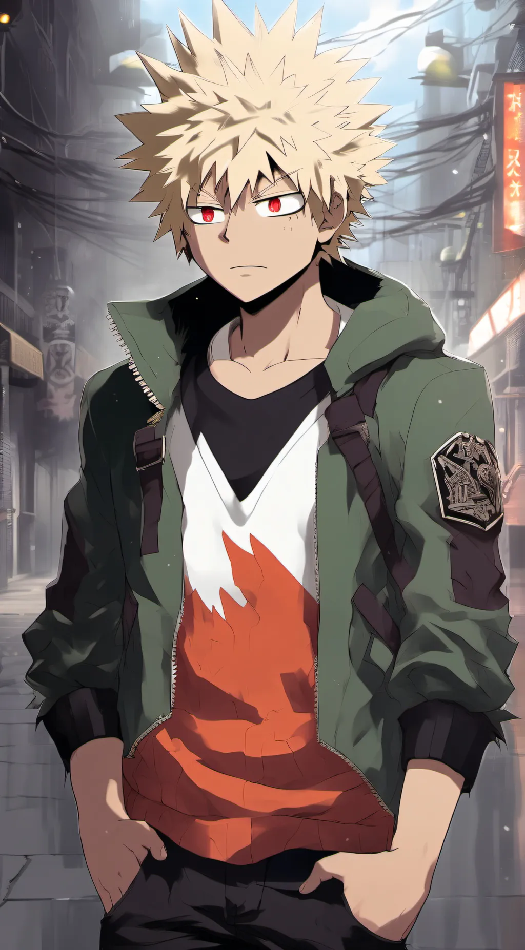 ai character: Bakugo background