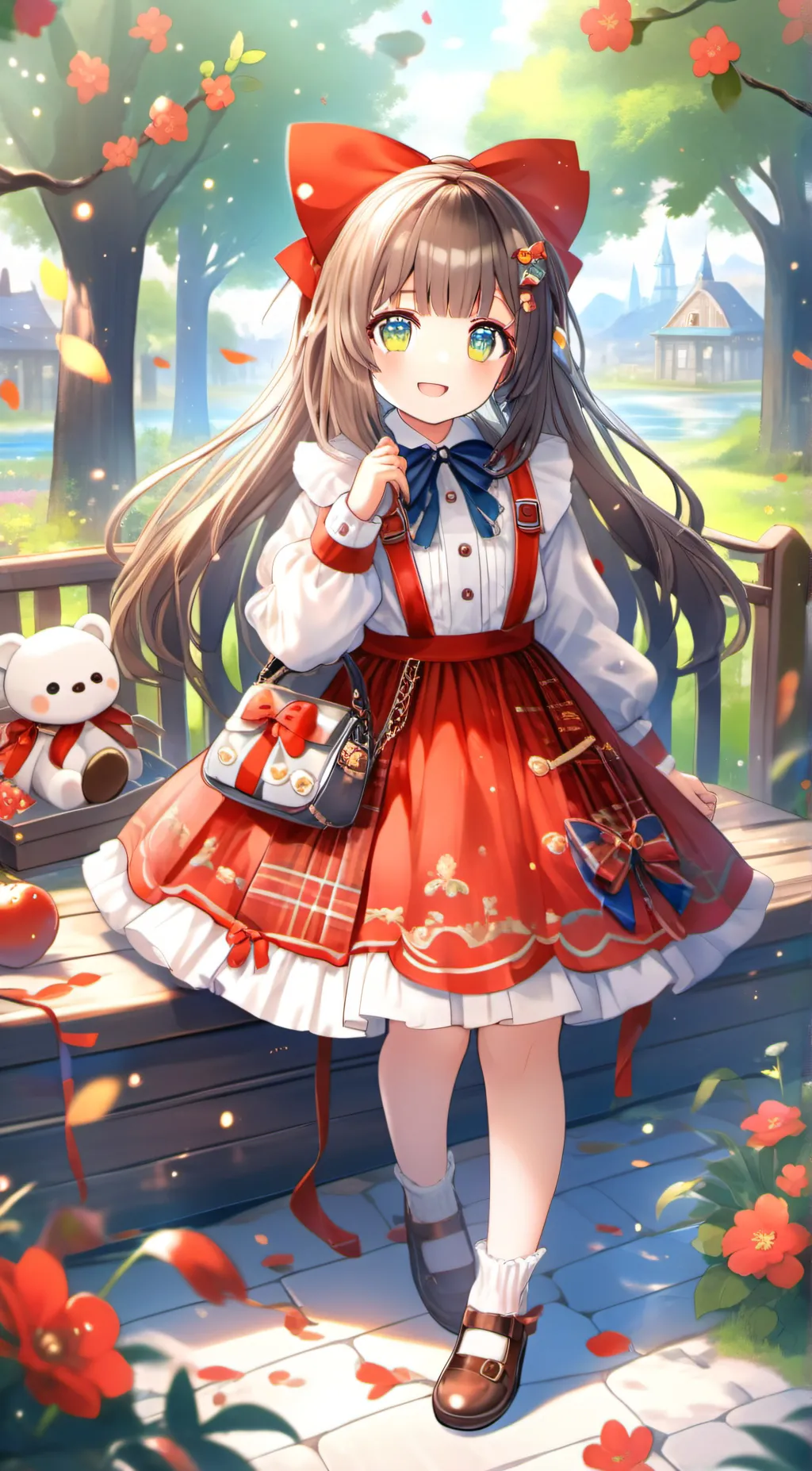 ai character: Rose background