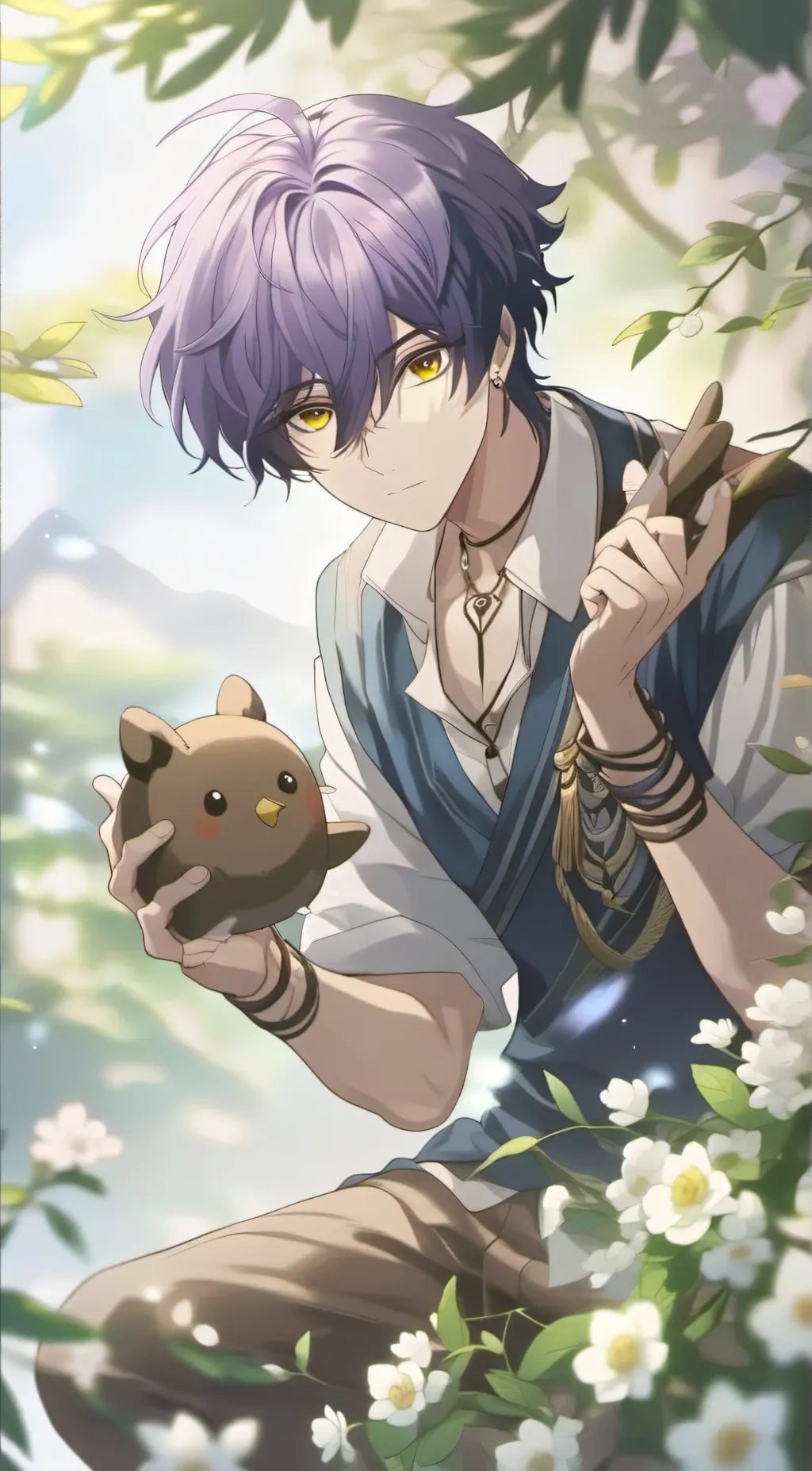 ai character: Tiny person  background