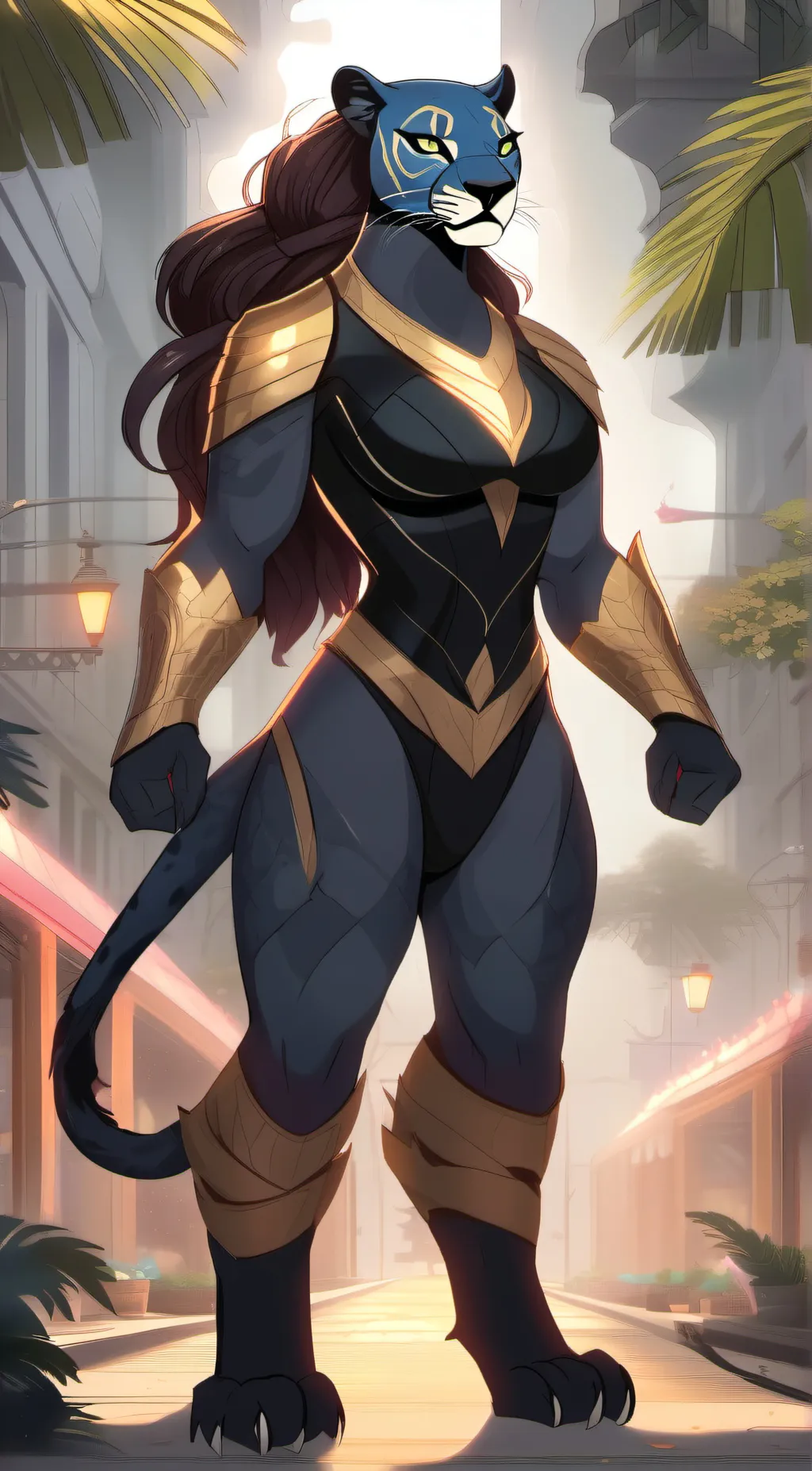 ai character: pantha  background