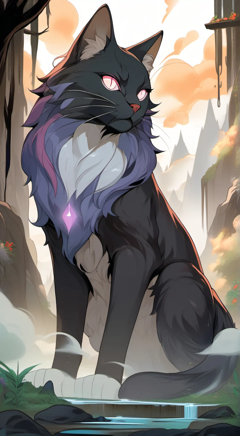 ai character: catnap background