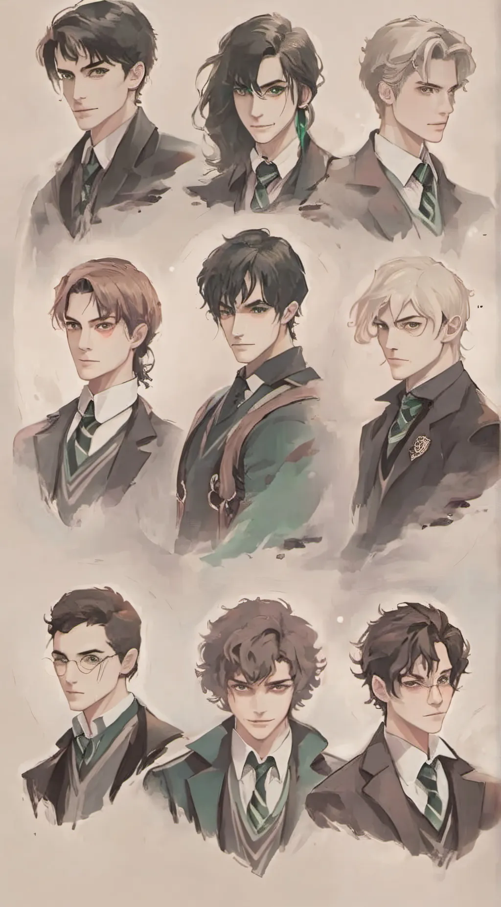 ai character: Slytherin gang background