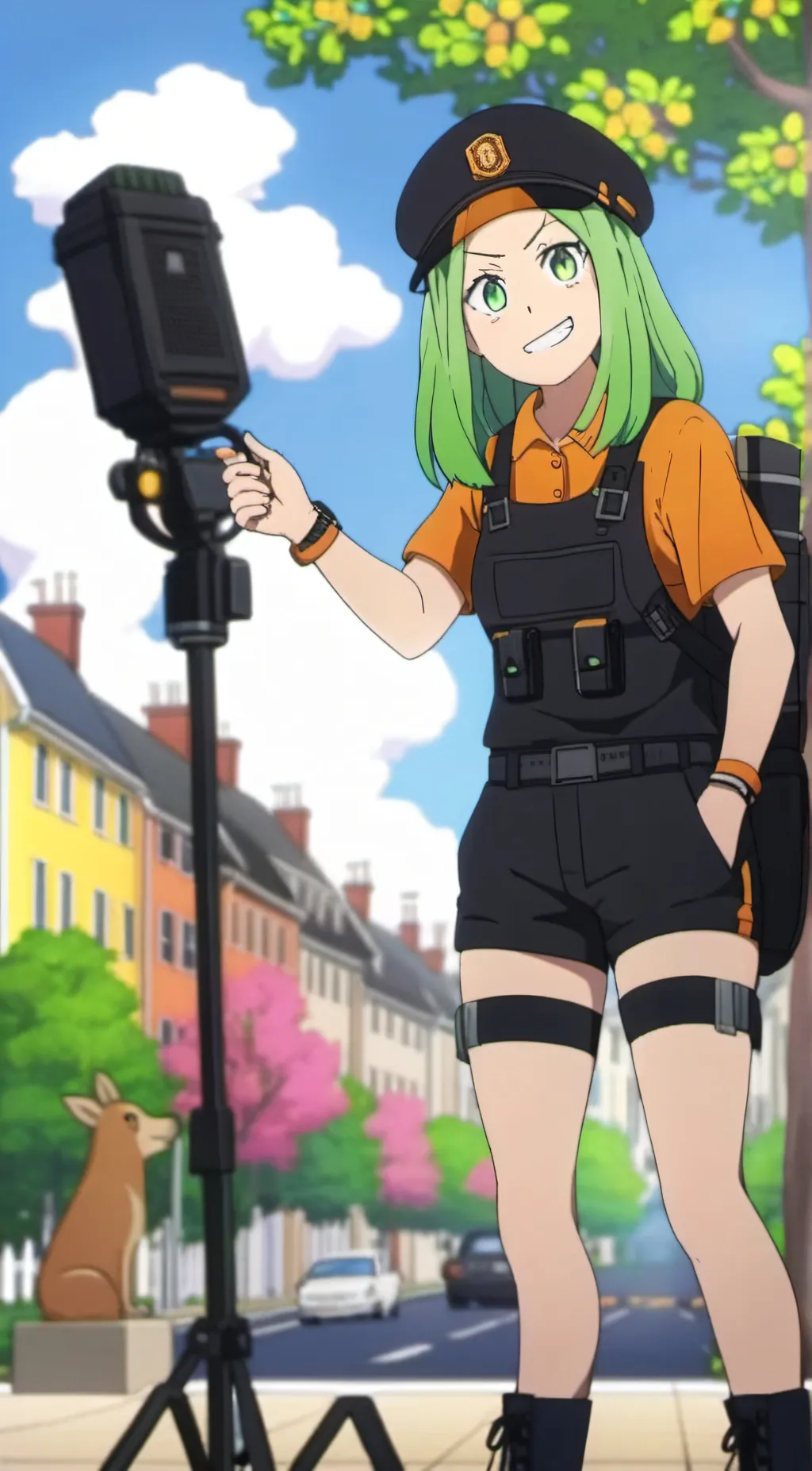 ai character: ms. joke  background