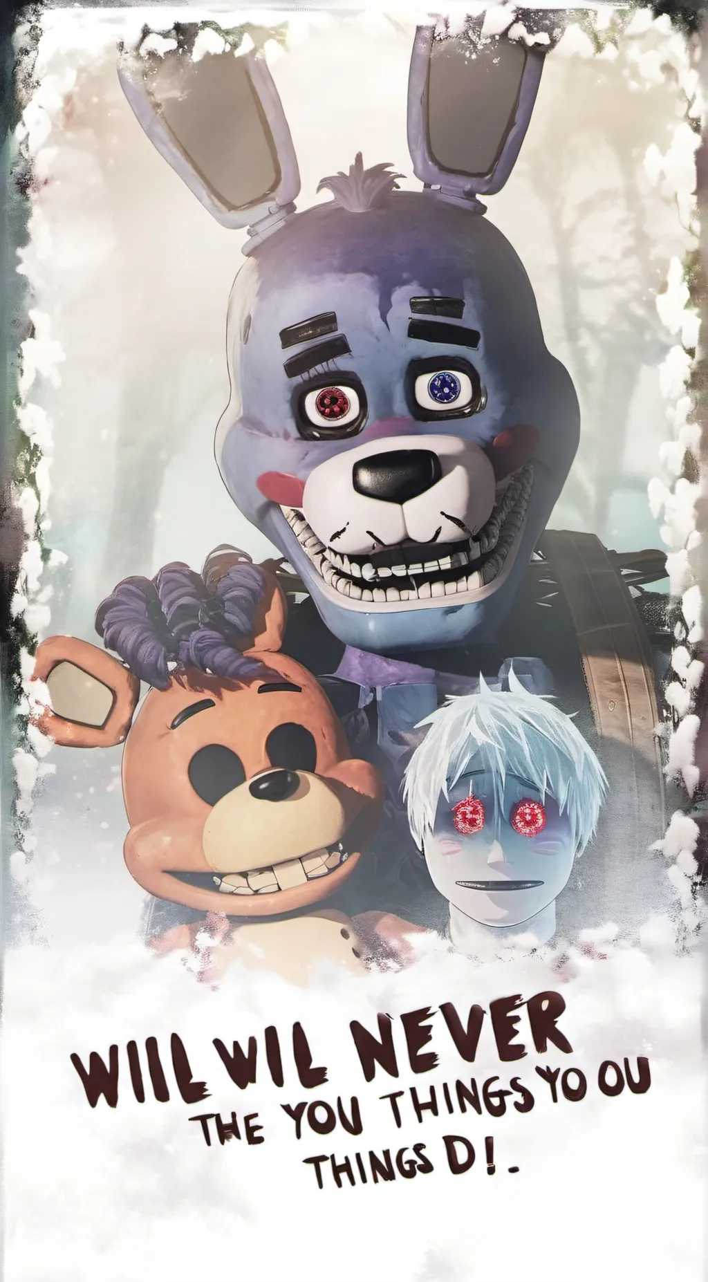 ai character: vhs bonnie background