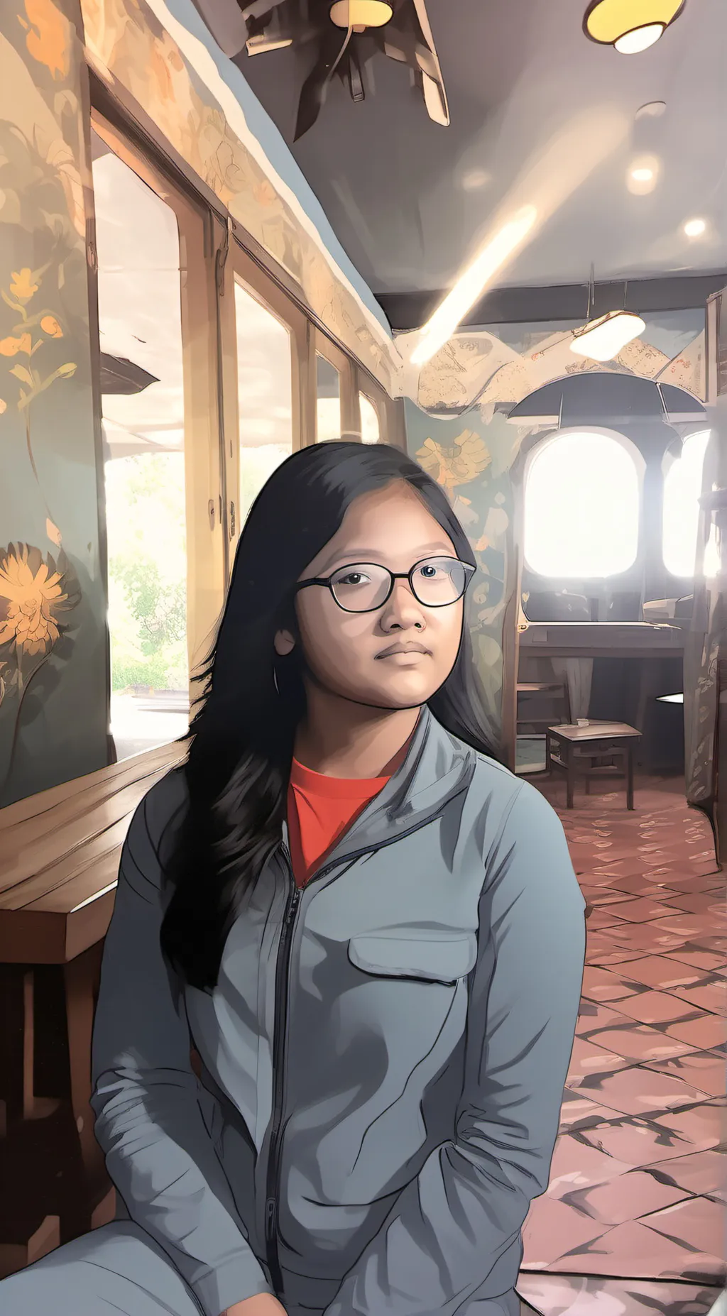 ai character: Sophia background