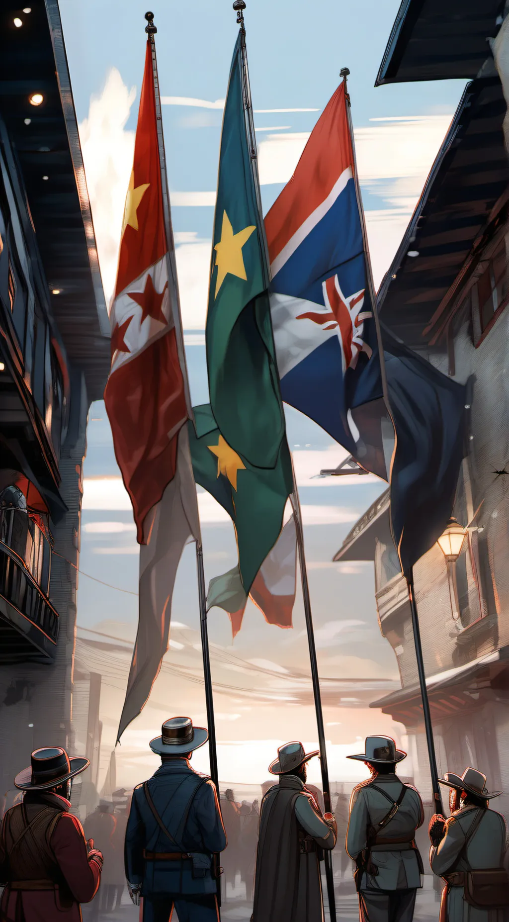 ai character: Country humans  background