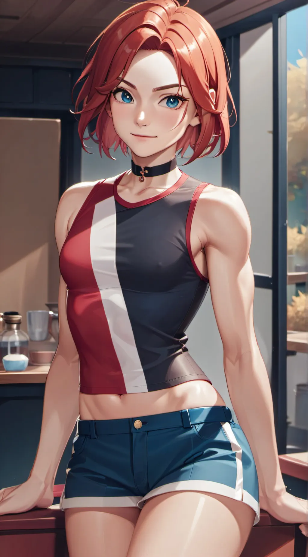 ai character: Ashley background