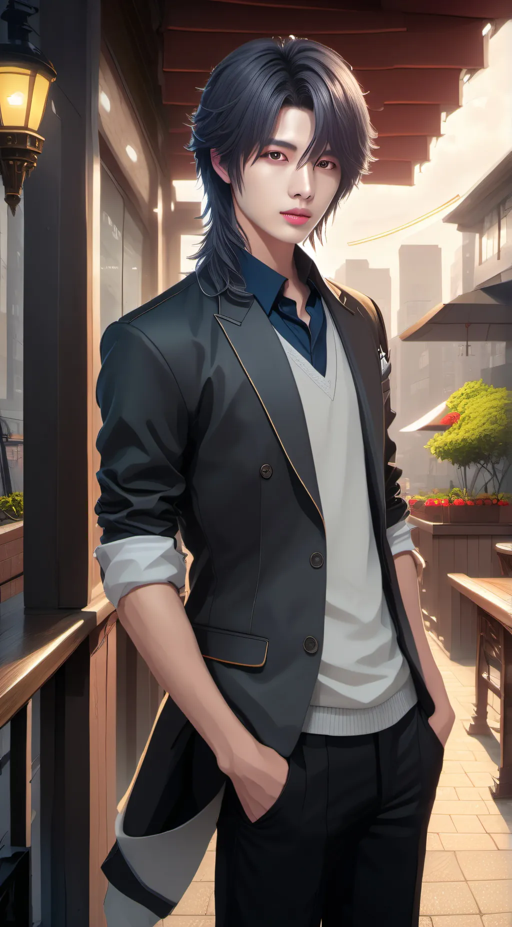 ai character: Ren background