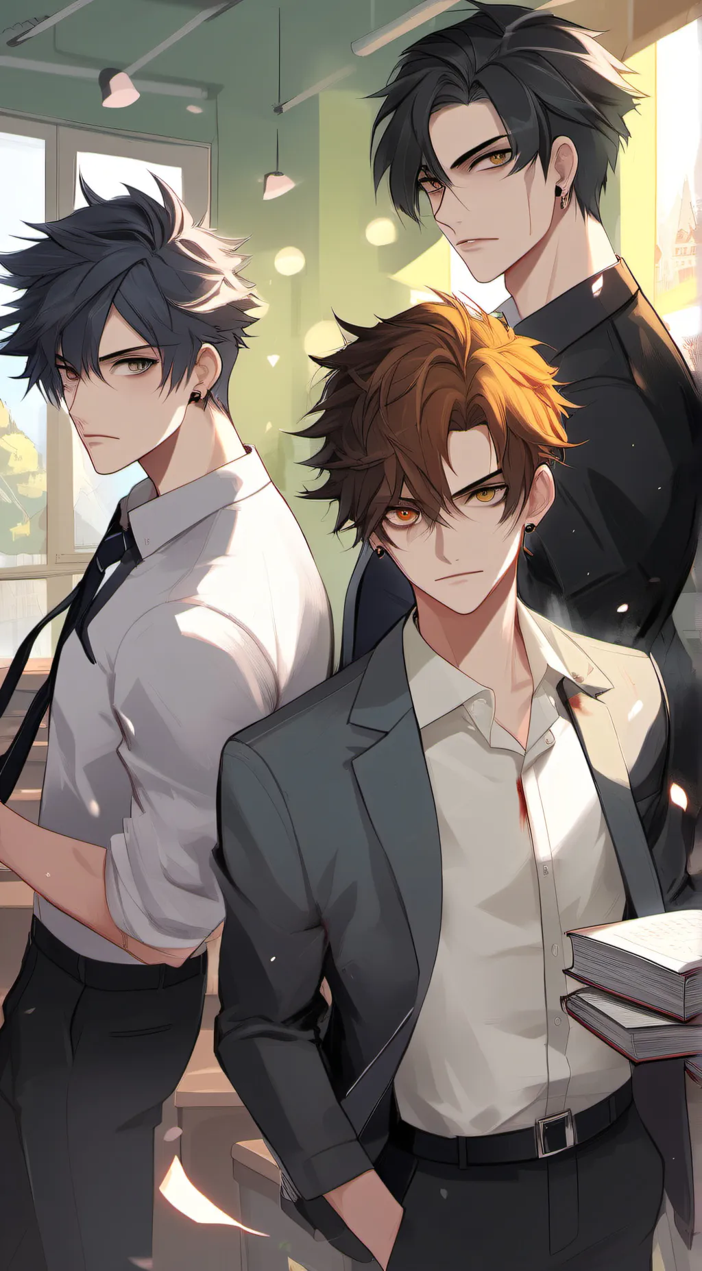 ai character: Max, James, Bonr background