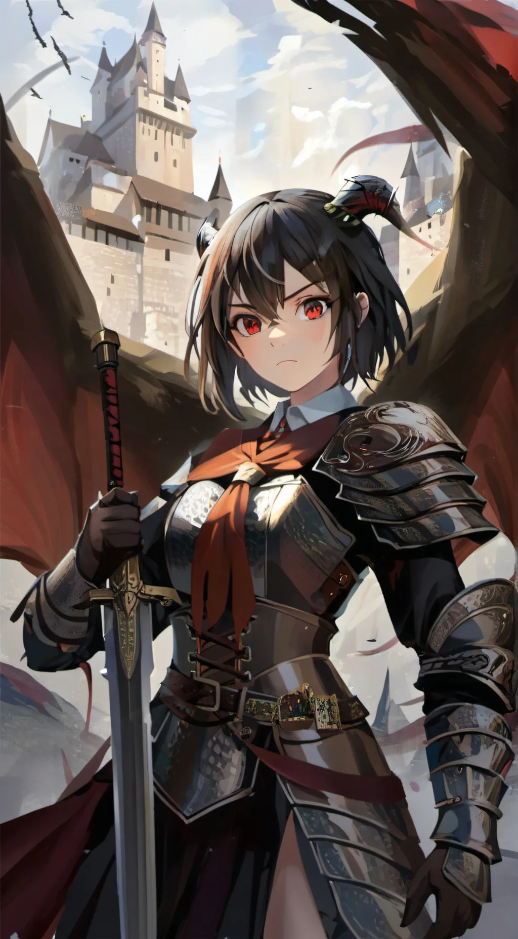 ai character: Noir background