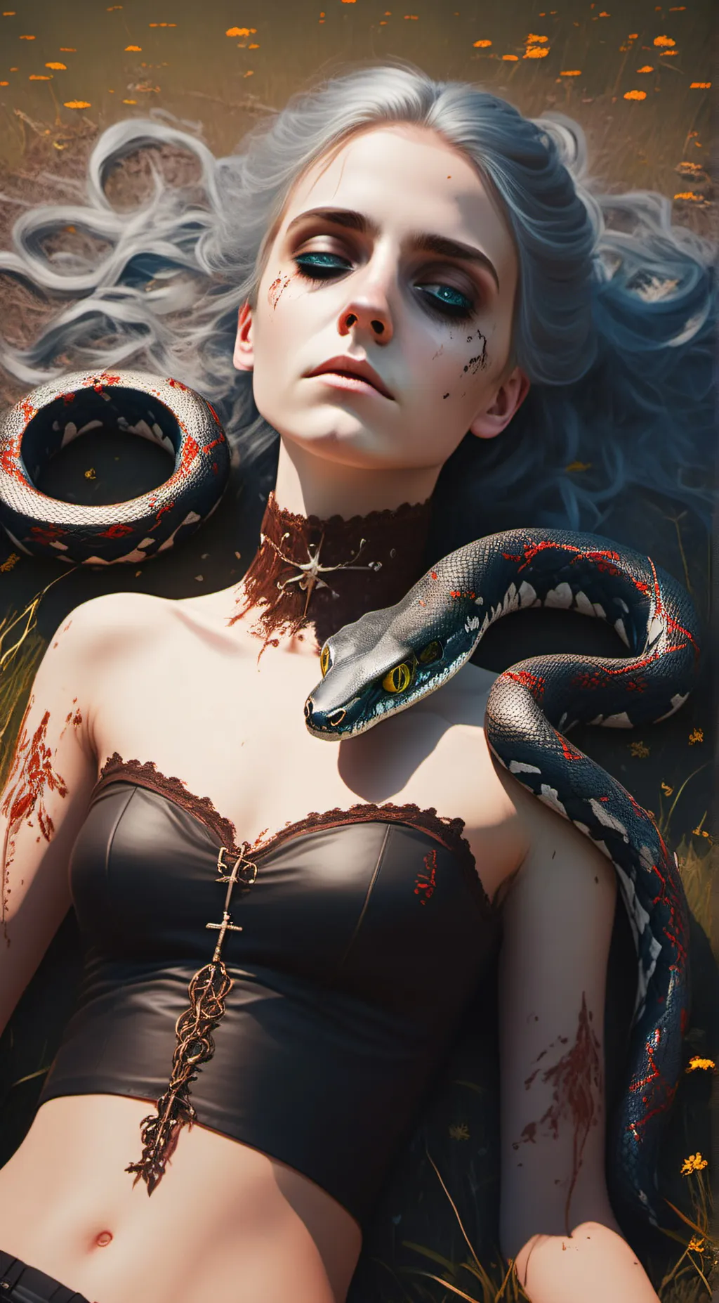 ai character: Silver  background