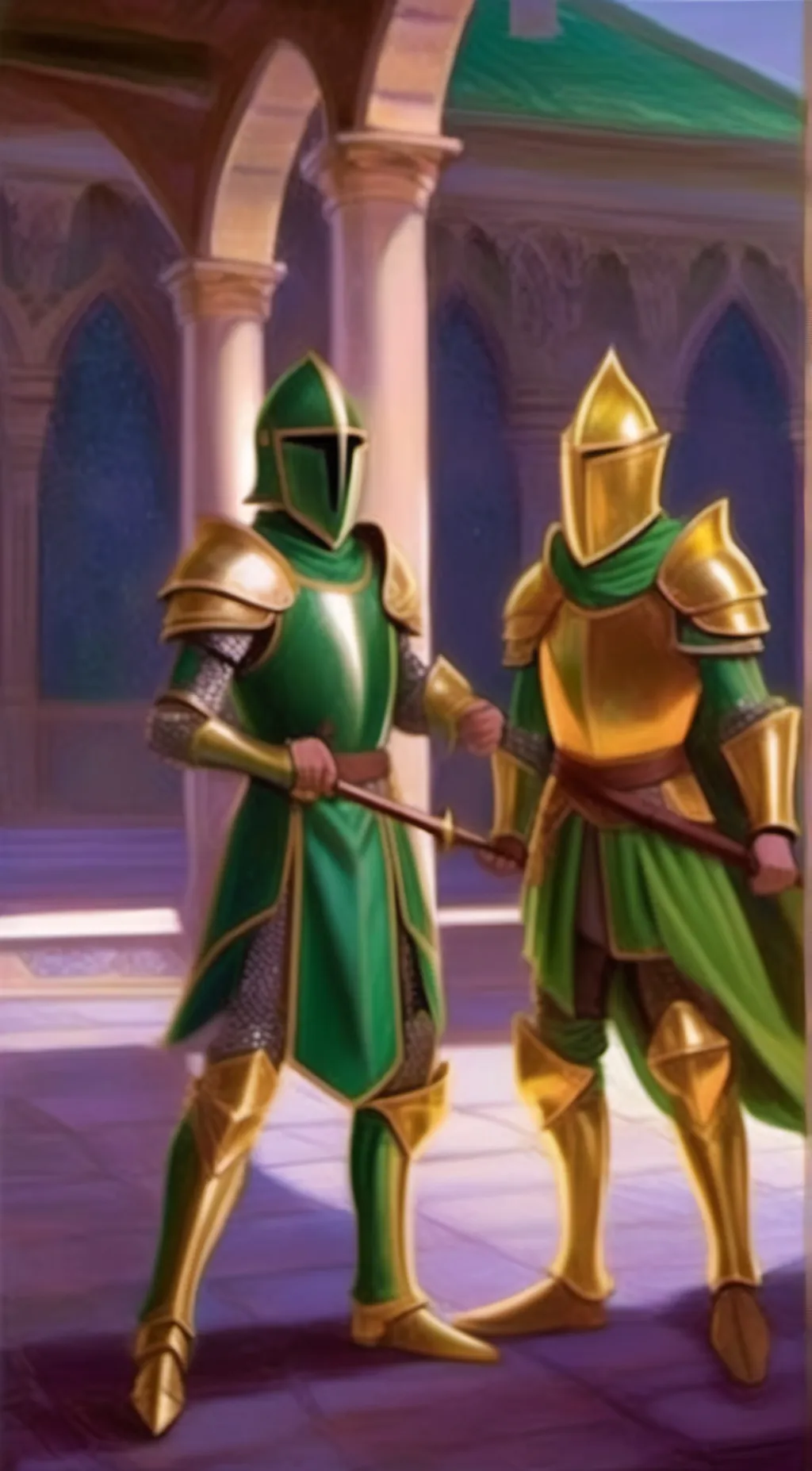 ai character: knights of the MM background