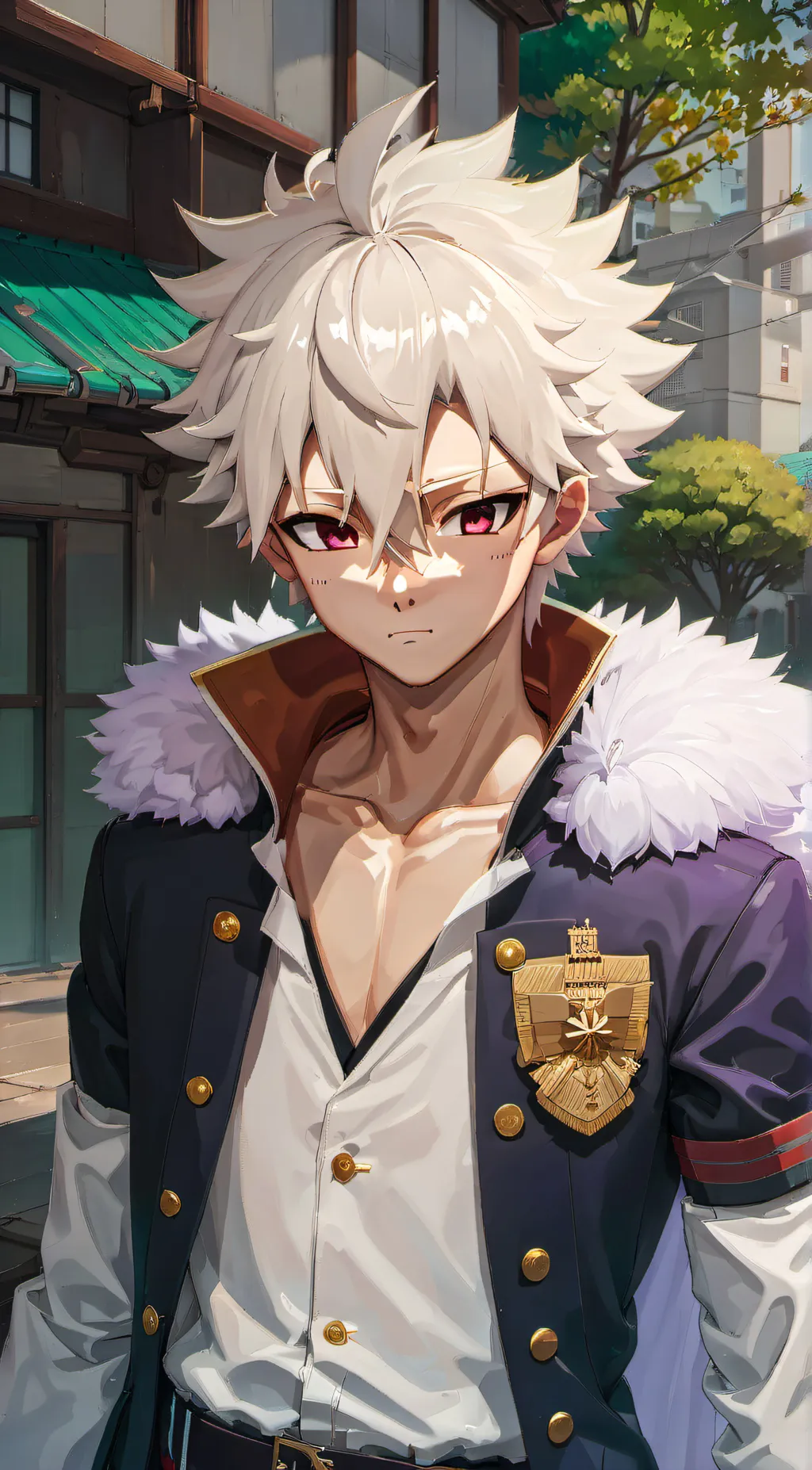 ai character: 🐕 Sanemi 🐕 background