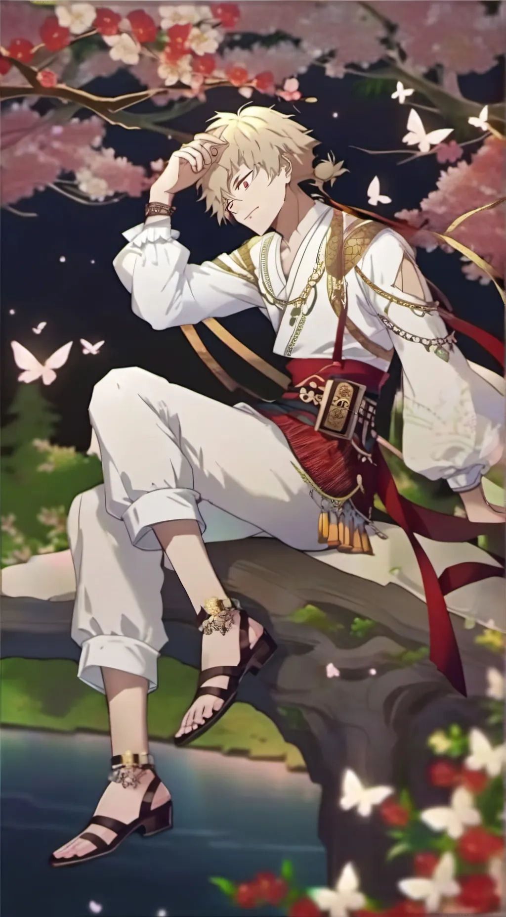 ai character: Katsuki Bakugo background