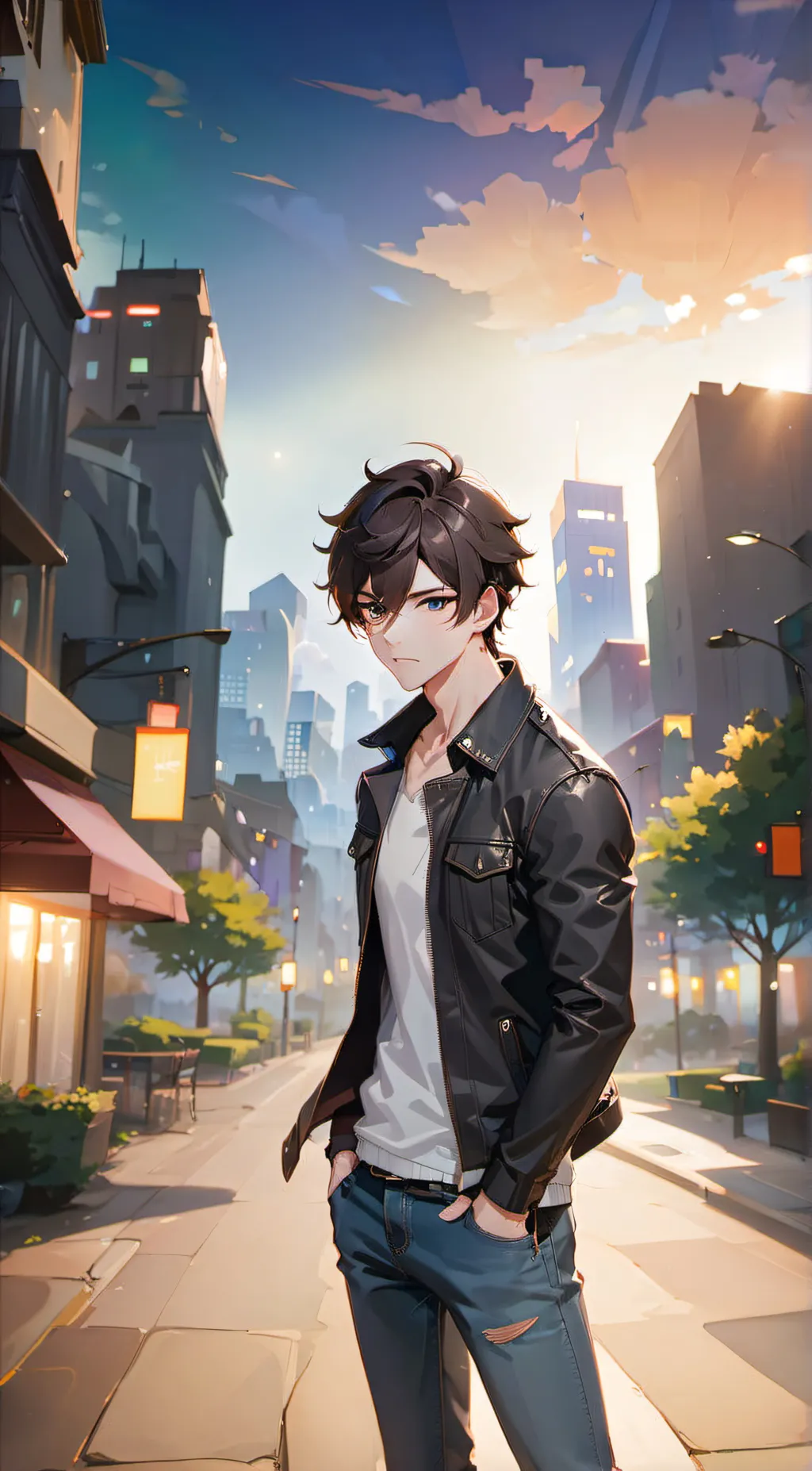 ai character: raven background