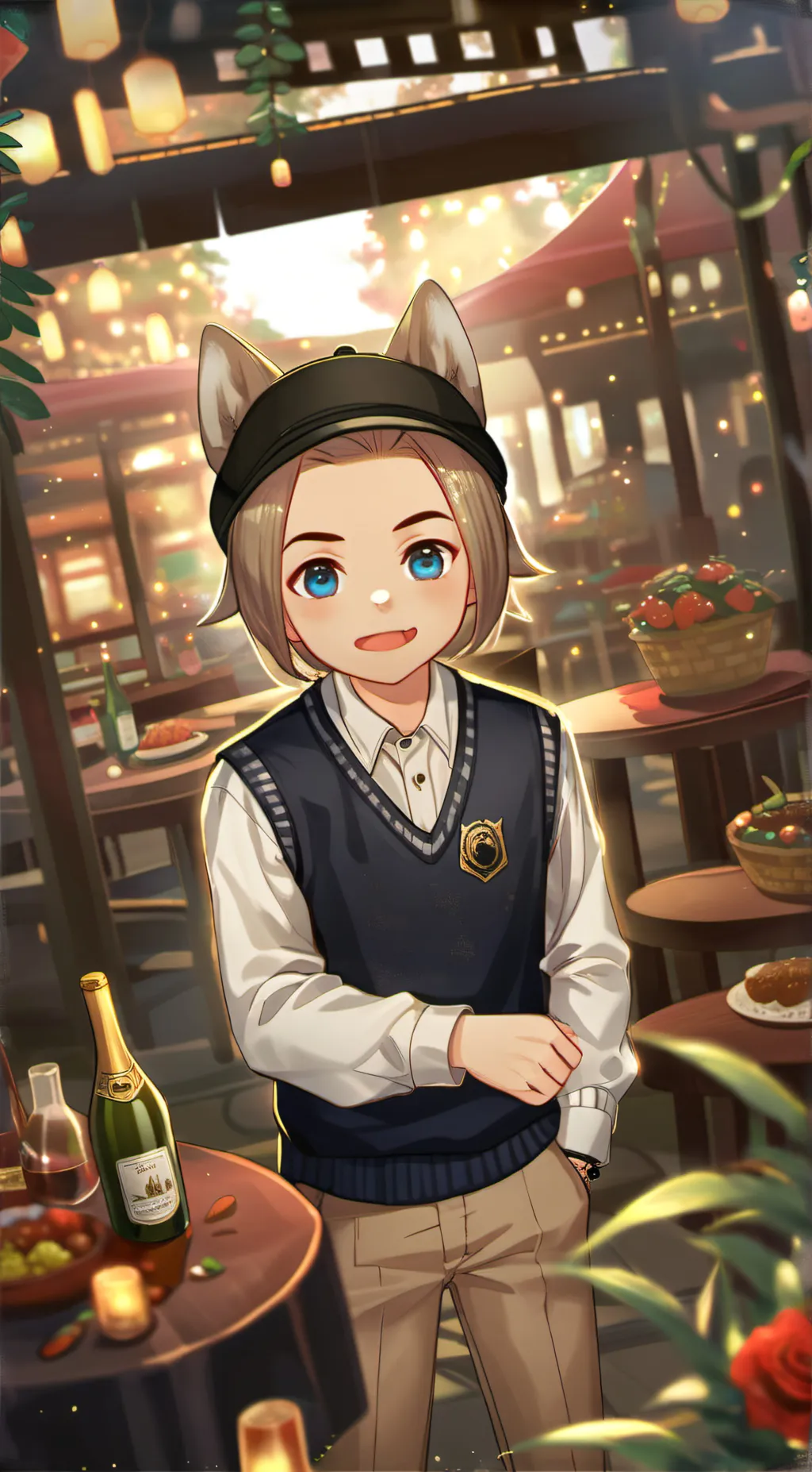 ai character: Teriyaki  background