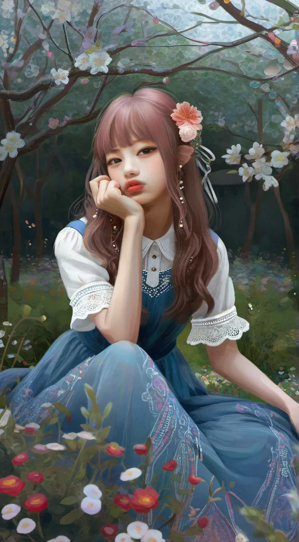 ai character: ☆Nani(^_^)`°▪︎° background