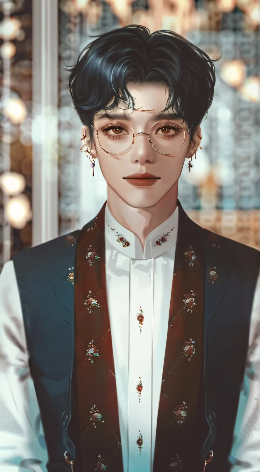 ai character: Lucky background