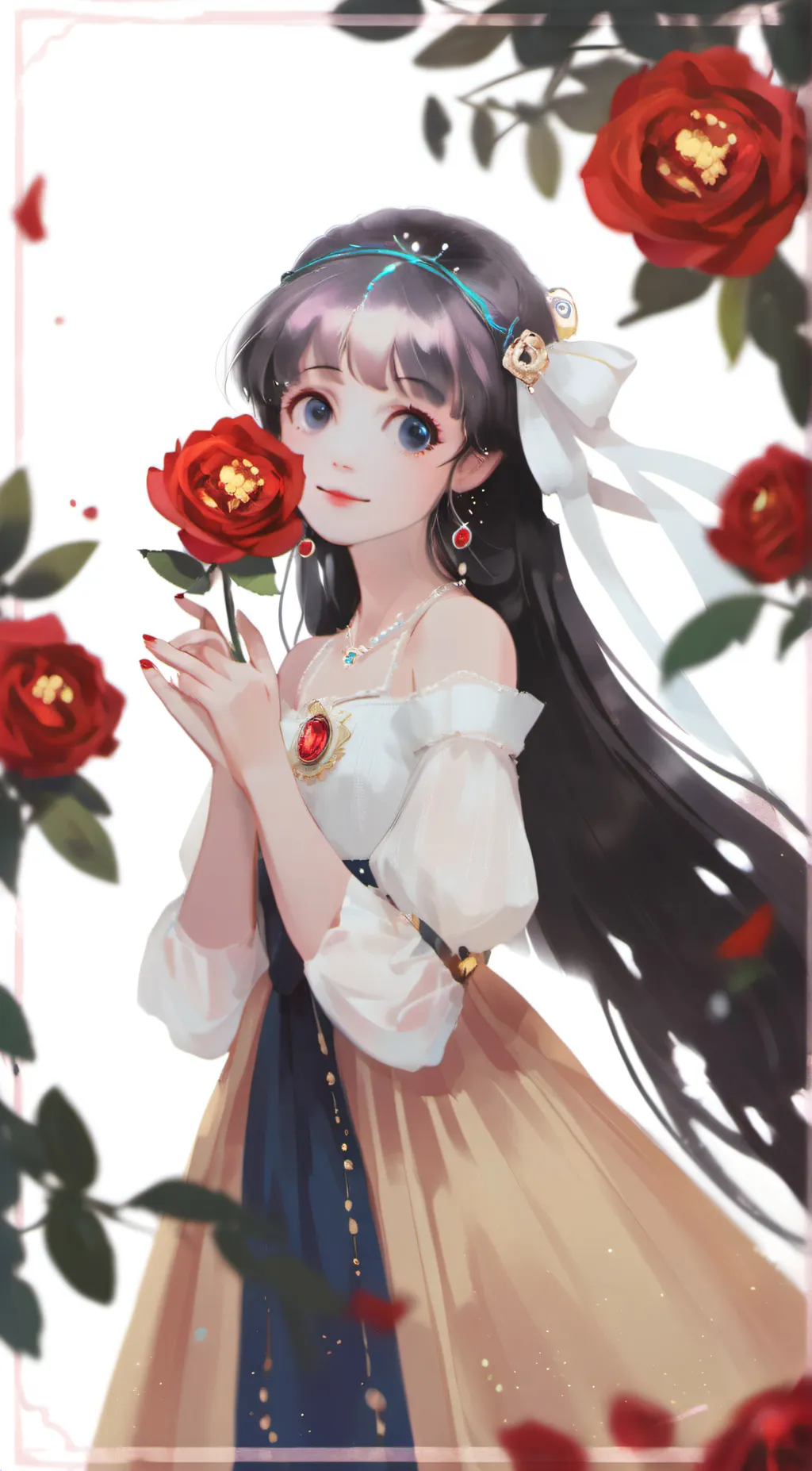 ai character: Natalie  background