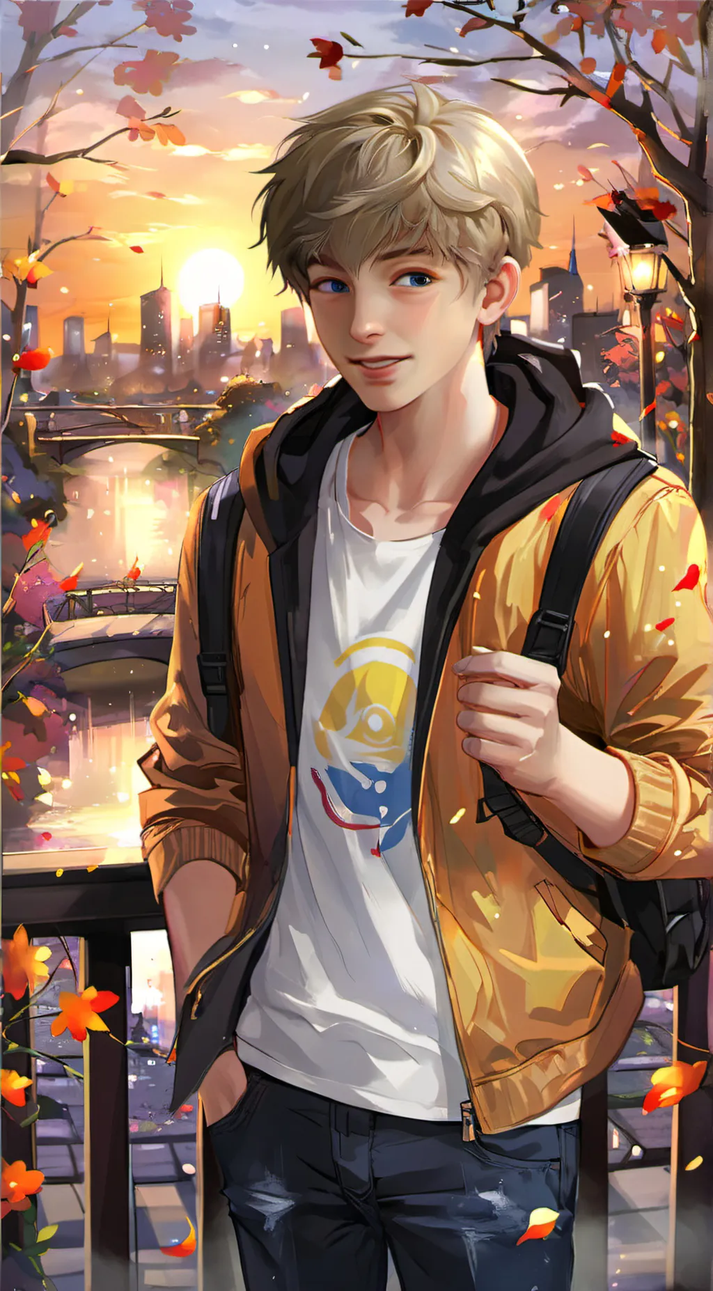 ai character: Justin background