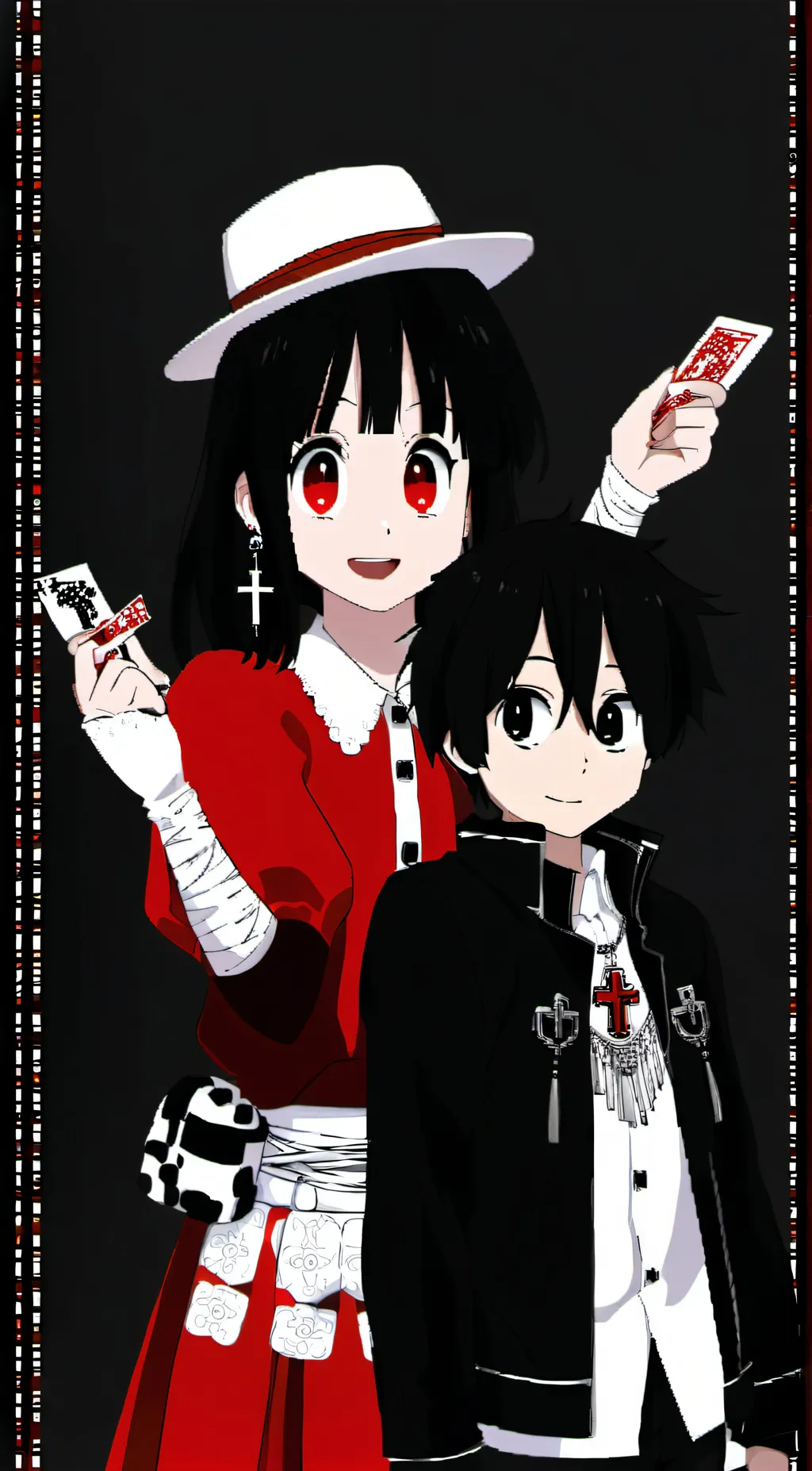 ai character: Fake Isamu &Sakura background