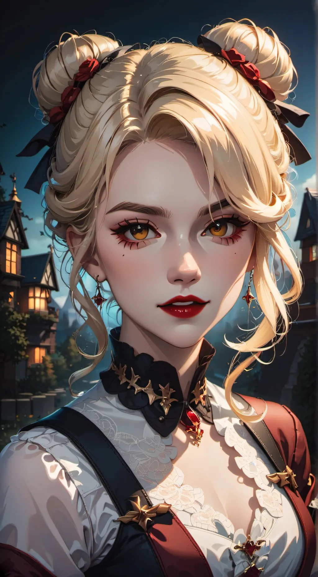 ai character: moon background