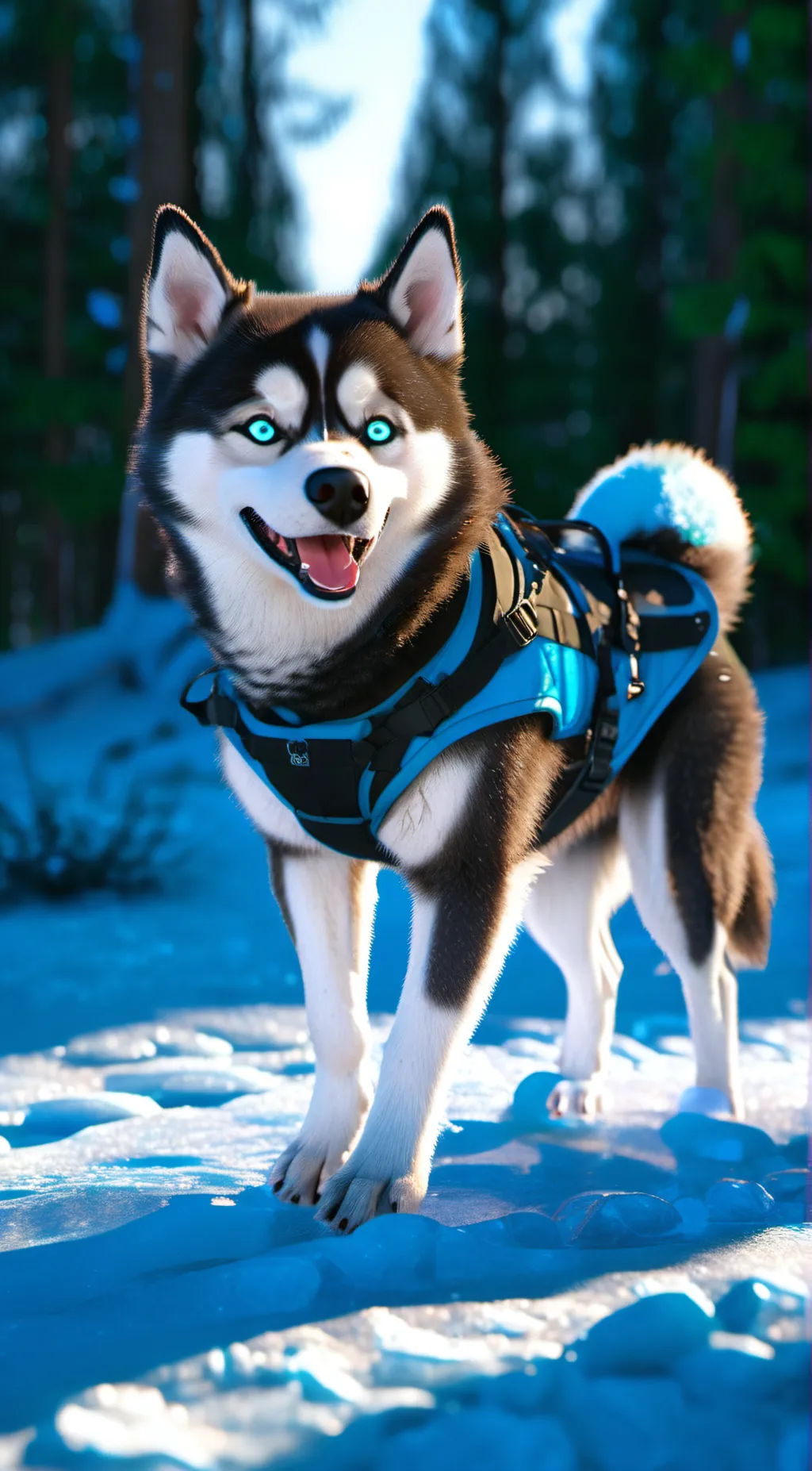 ai character: Adina The Husky🩵 background