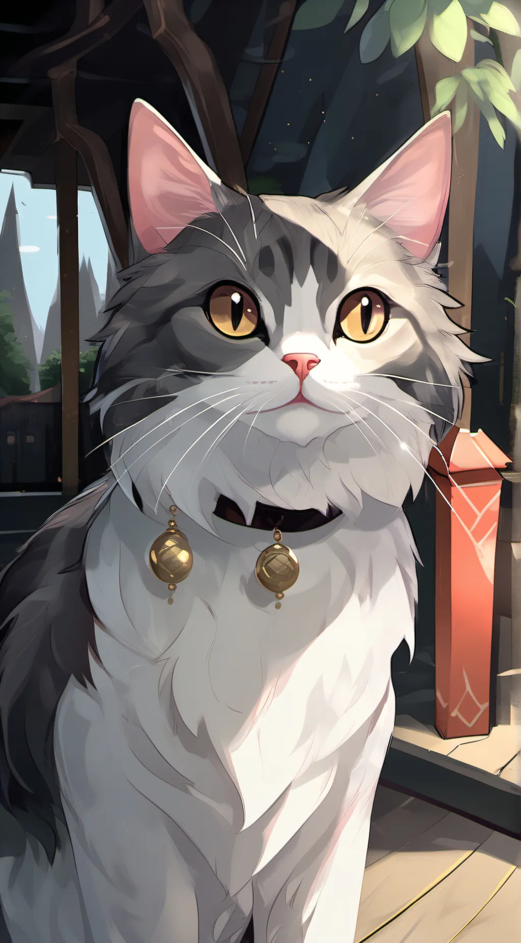 ai character: Cat background