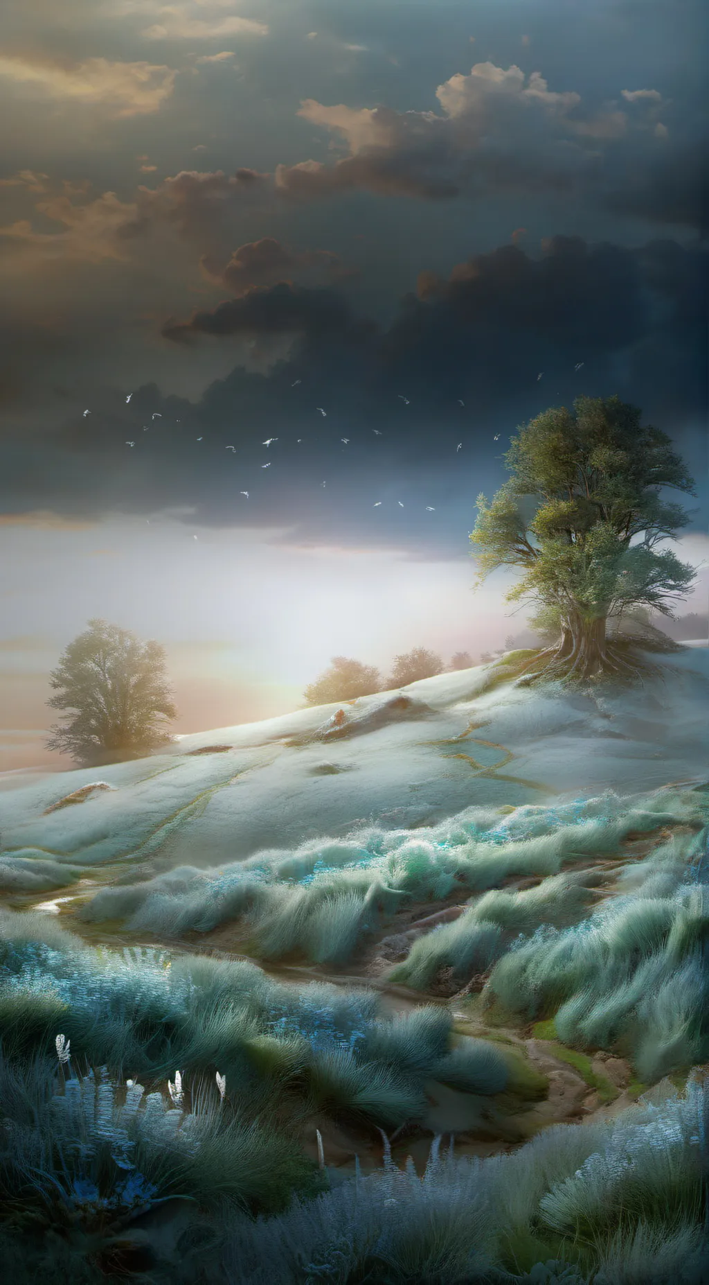 ai character: grass background