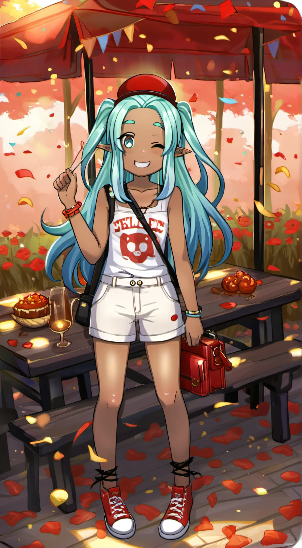 ai character: love omura changin background