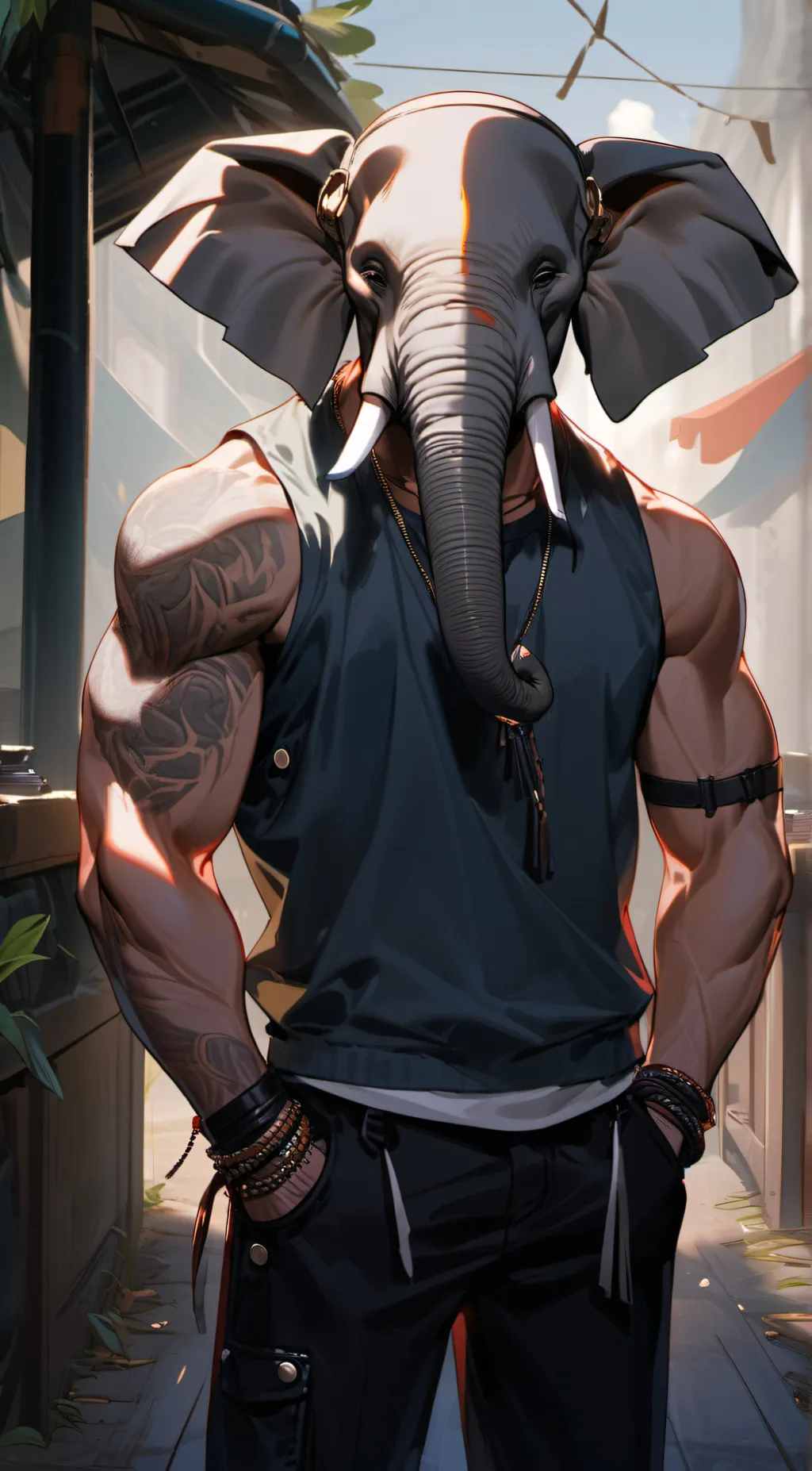 ai character: Stampy background