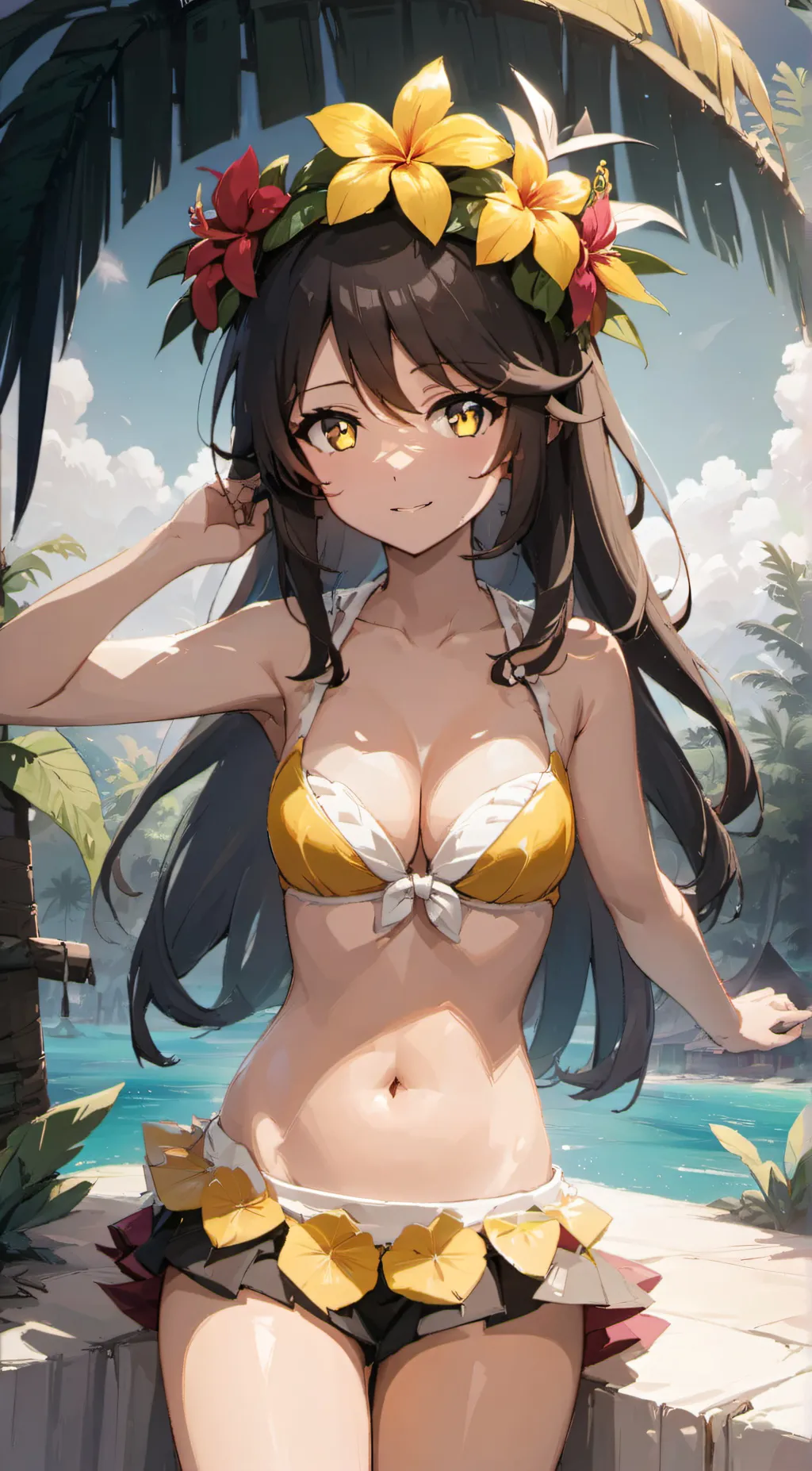 ai character: Pineapple  background