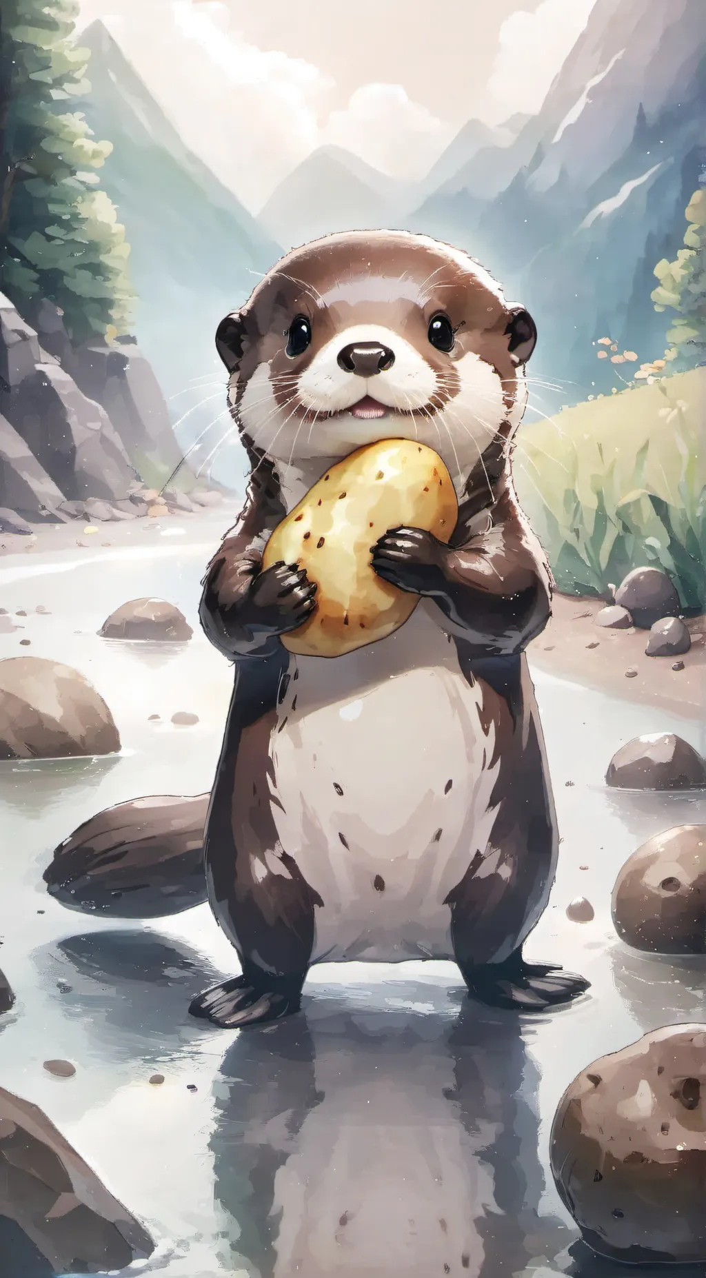ai character: Otter Botter background