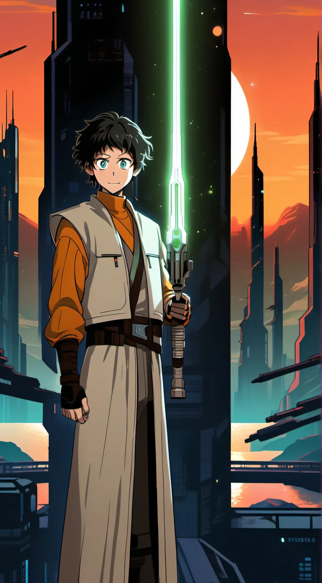 ai character: Star wars academia background