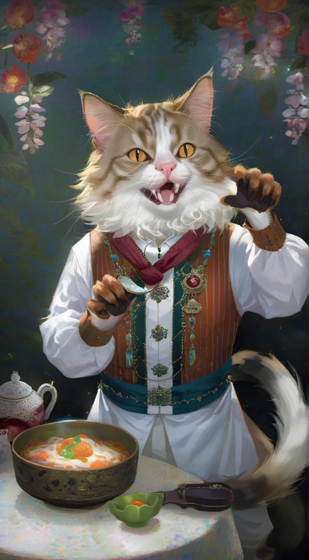 ai character: Whiskers background