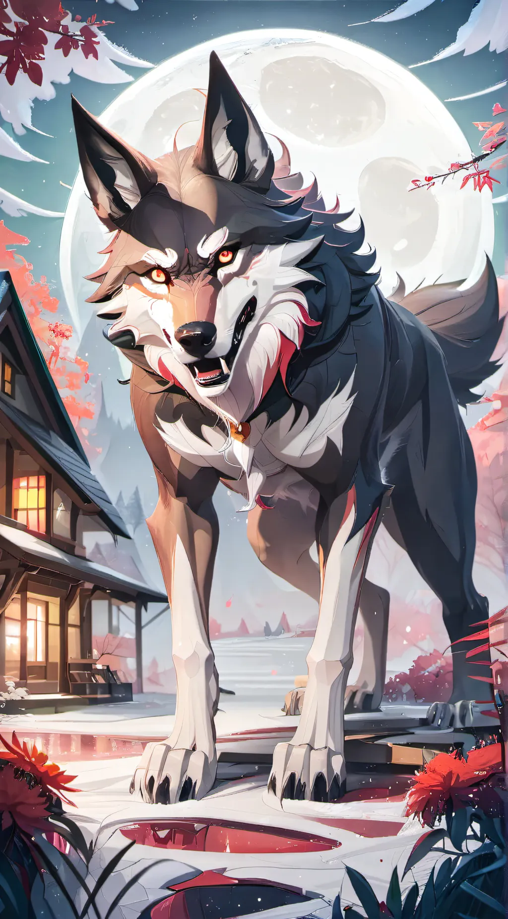 ai character: Werewolf World background