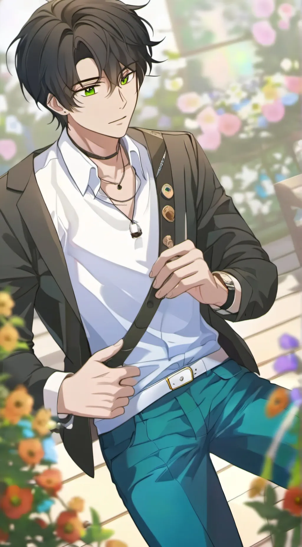 ai character: leon background