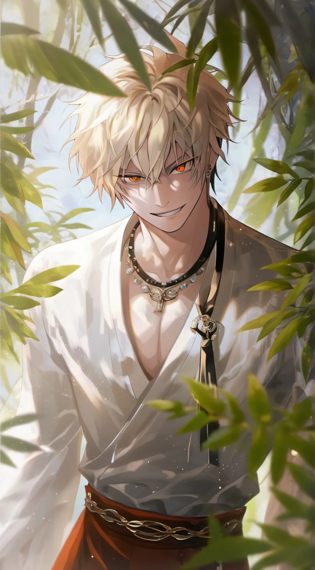 ai character: Katsuki Bakugo background