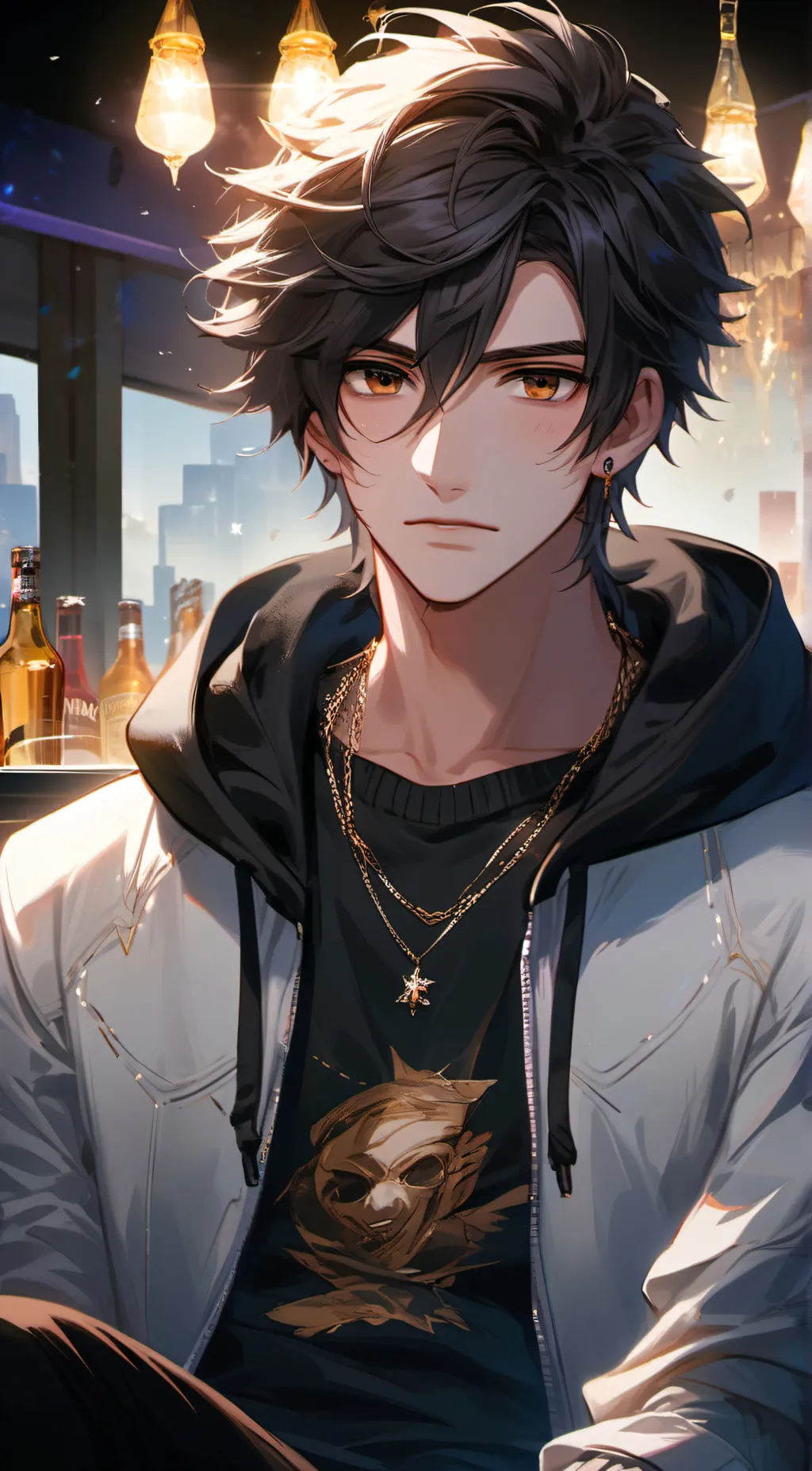 ai character: Aush background