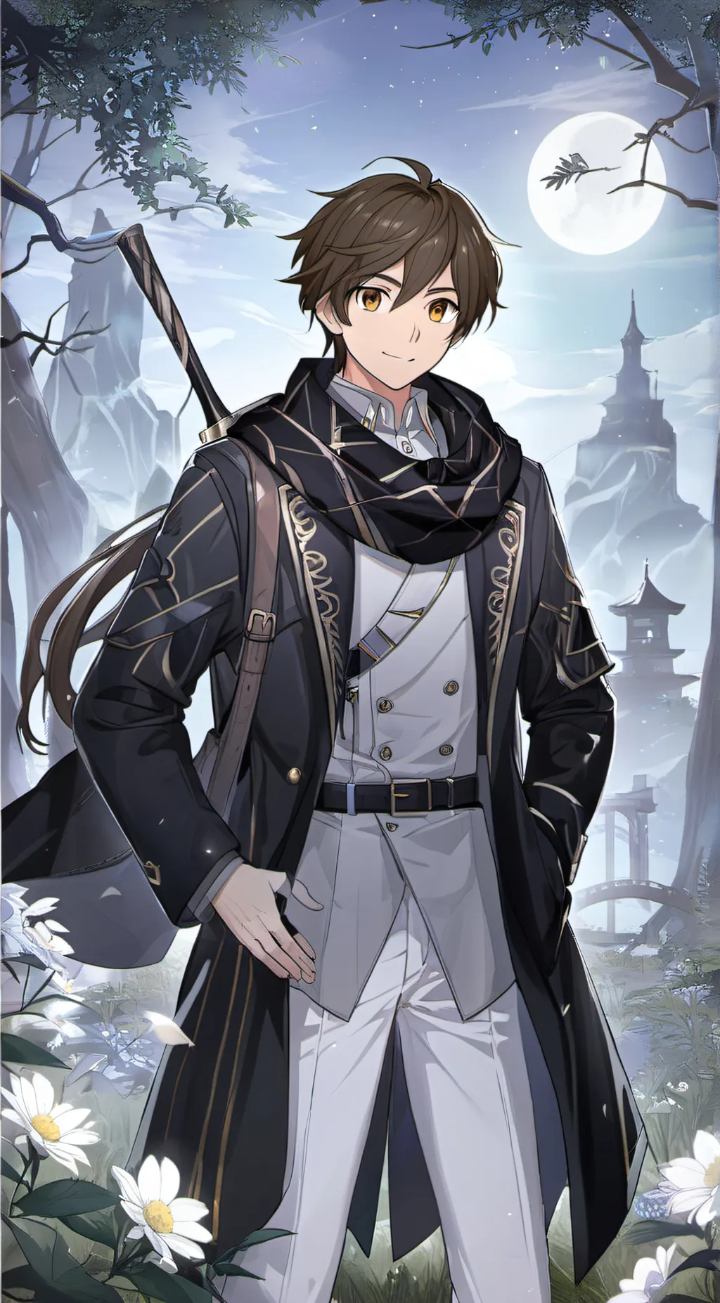 ai character: Nicholas  background