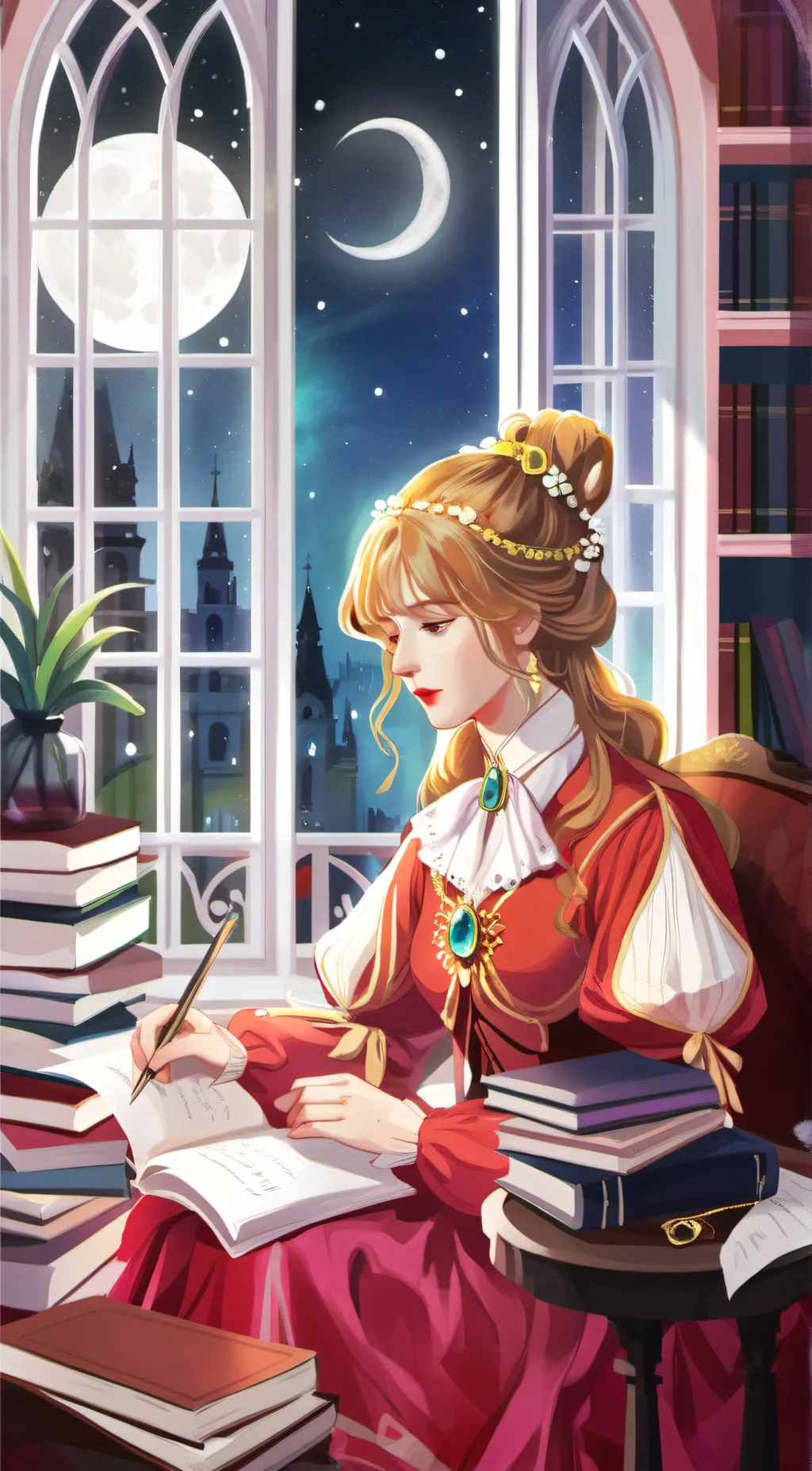 ai character: 🍒Sarry🍒 background